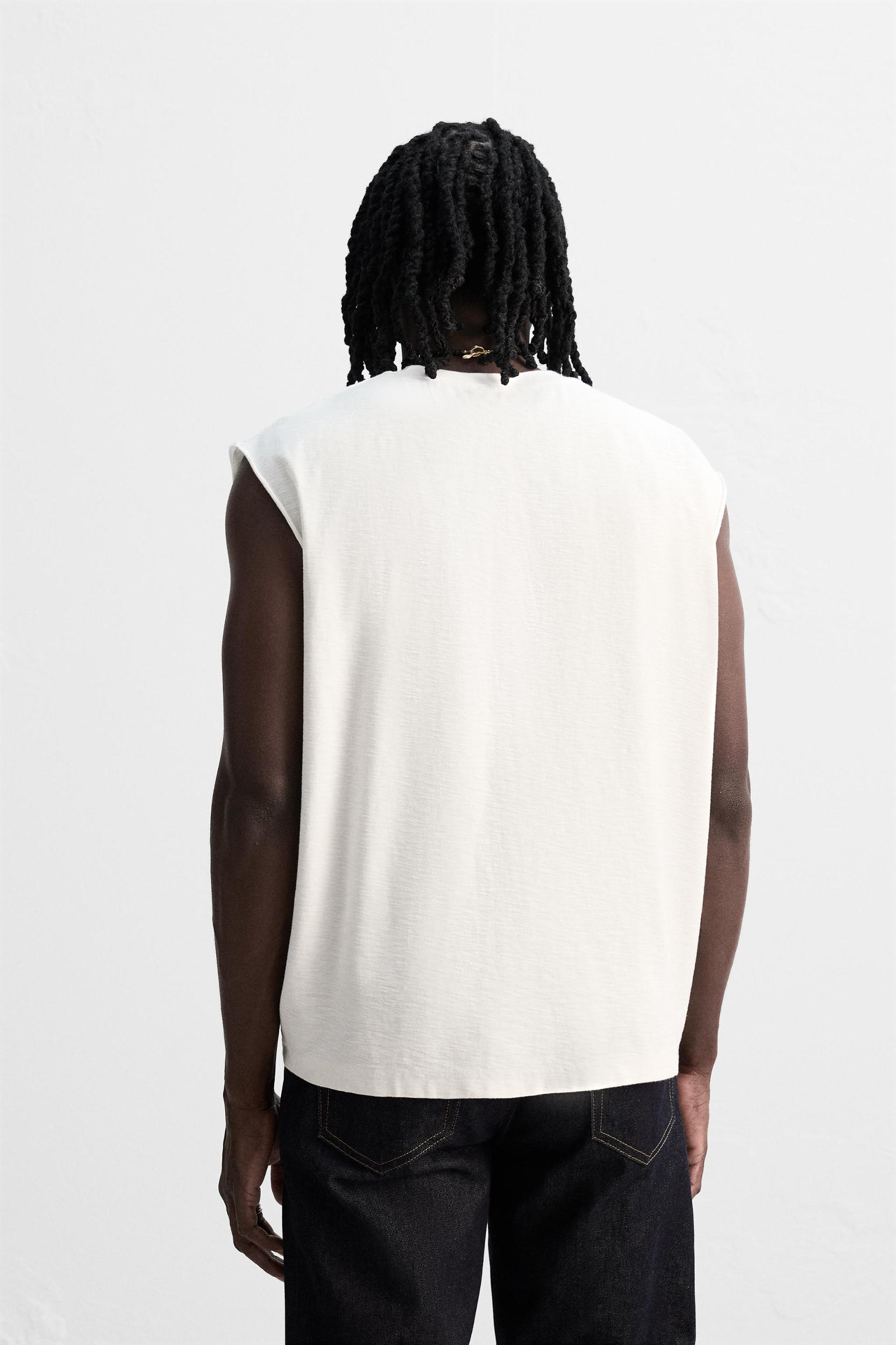 WASHED PRINTED TANK TOP Product Image