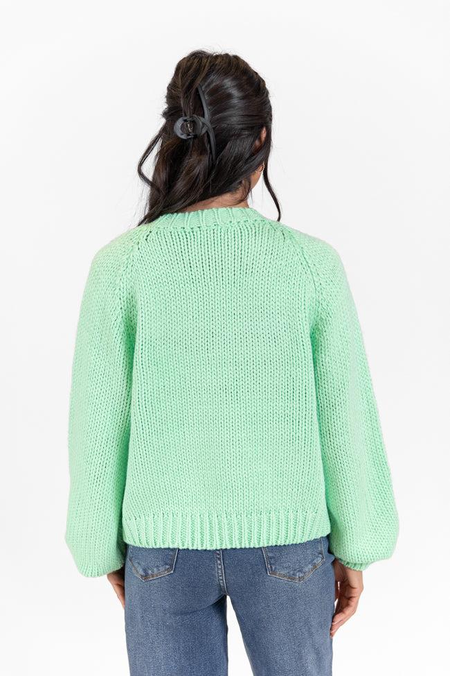 Apres Party Green Sweater Product Image