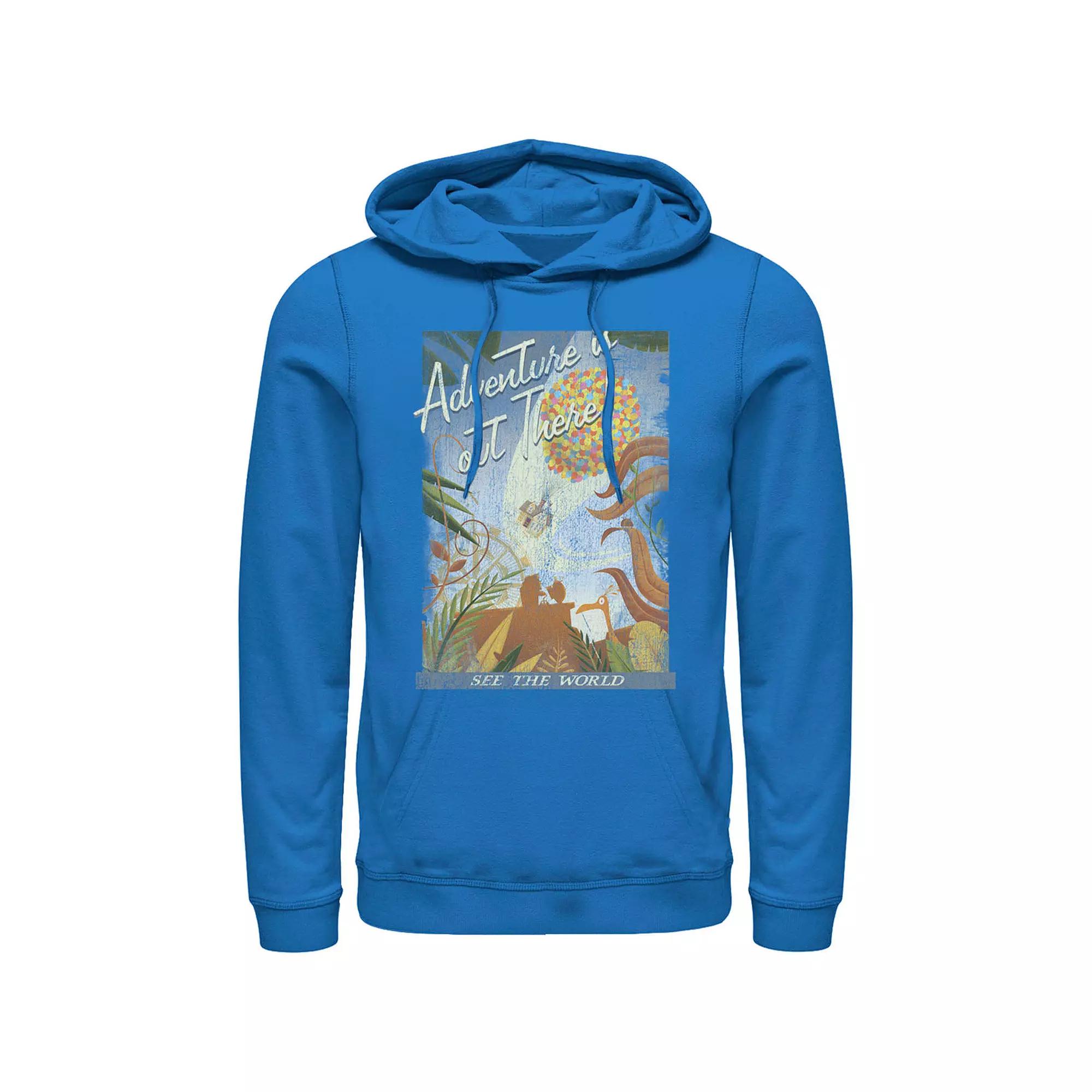 Disney / Pixar's Up Men's Poster Distressed Vintage Hoodie,  Product Image