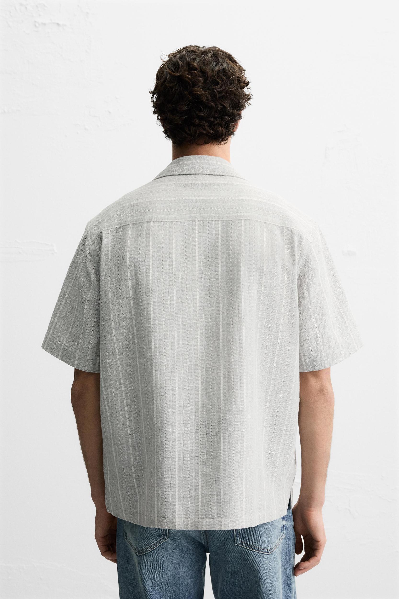 TEXTURED STRIPE SHIRT Product Image