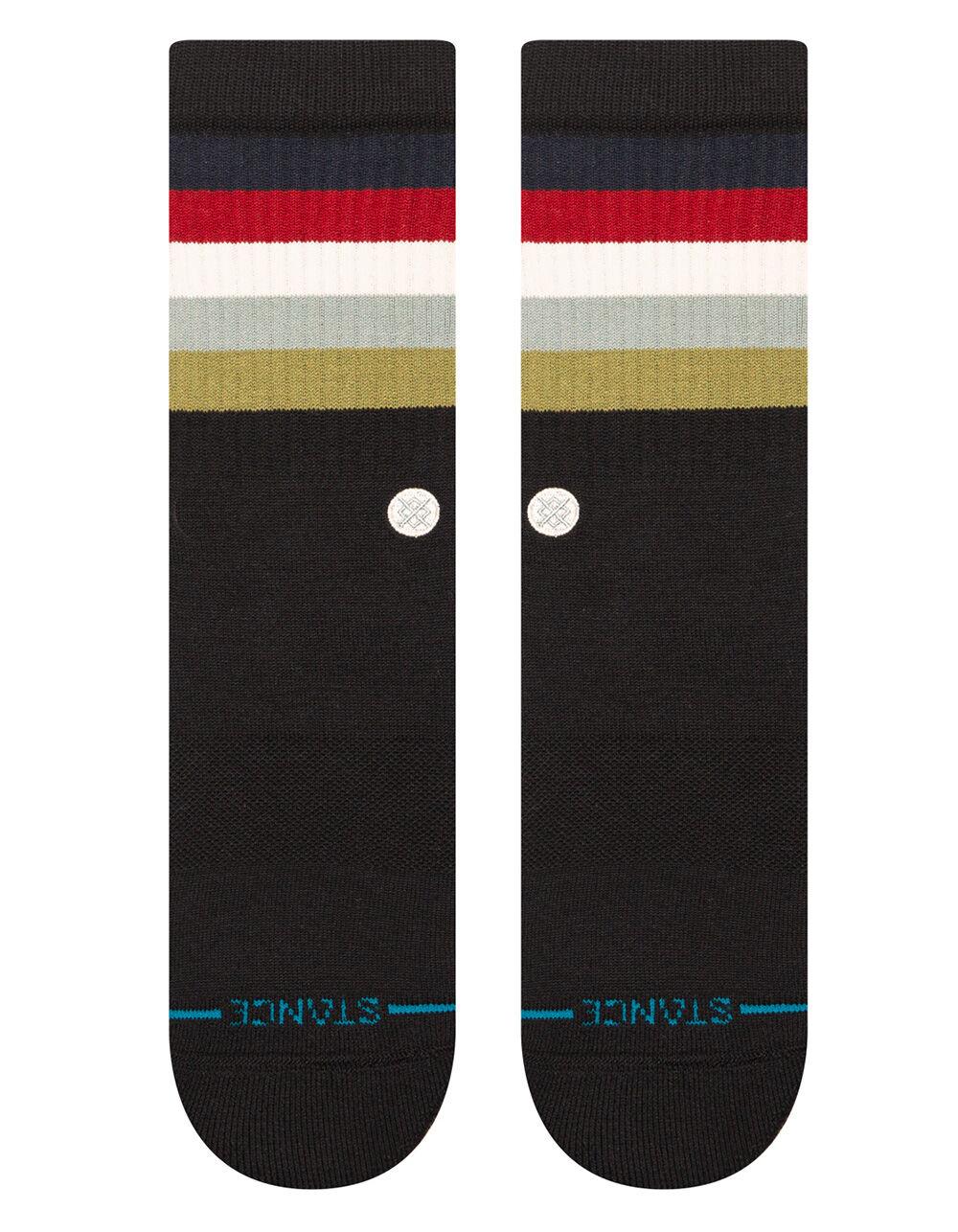 STANCE Maliboo Mens Crew Socks - BLK/YELLOW Product Image