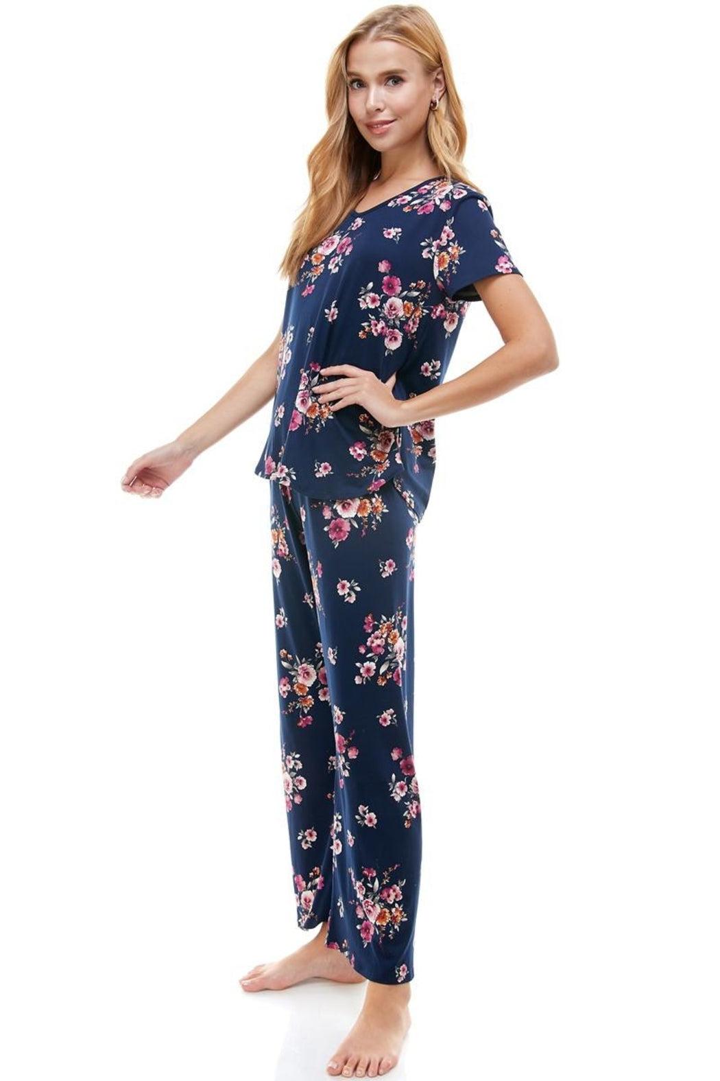 Lounge Wear Set Short Sleeve & Pants Matching Sets Product Image