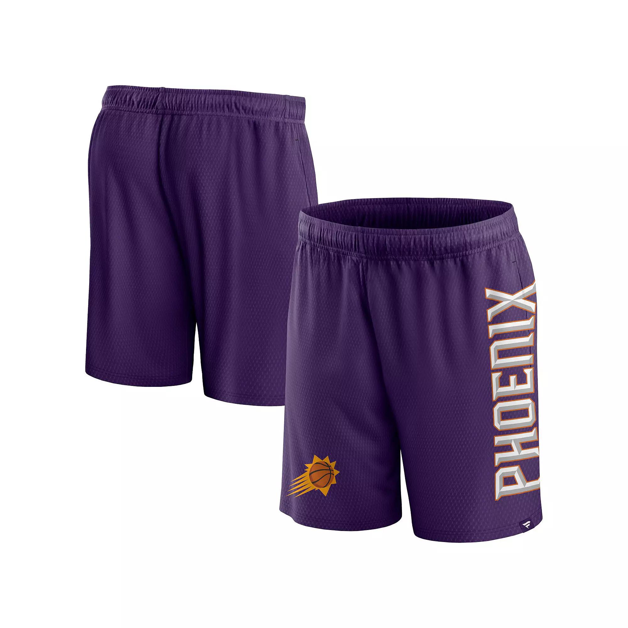 Men's Fanatics Branded Blue Detroit Pistons Post Up Mesh Shorts,  Product Image