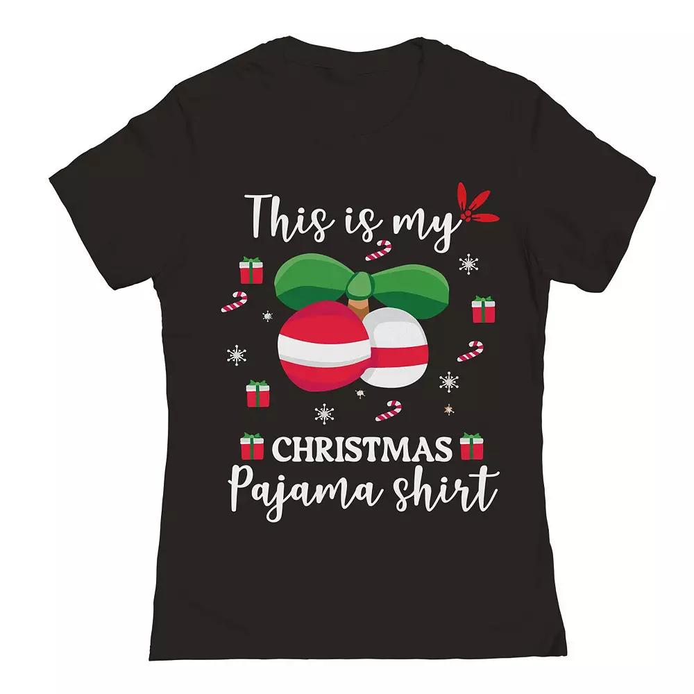 Junior's Christmas Candy Gift Graphic Tee, Women's,  Product Image