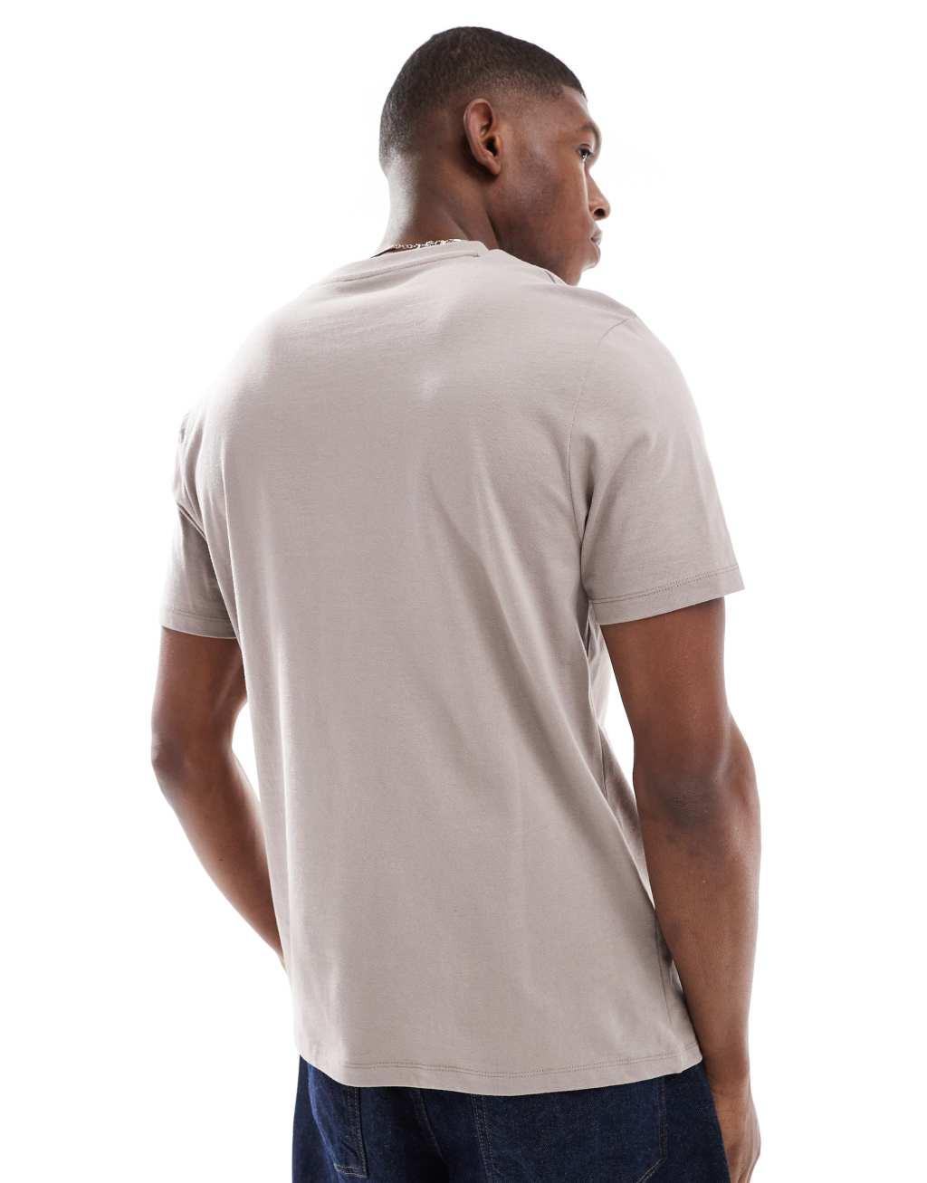 ASOS DESIGN essential crew neck t-shirt in stone Product Image