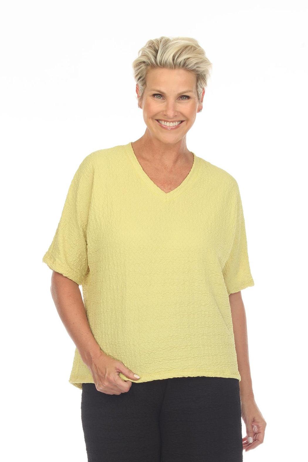Lemon Waffle Relaxed Top Product Image