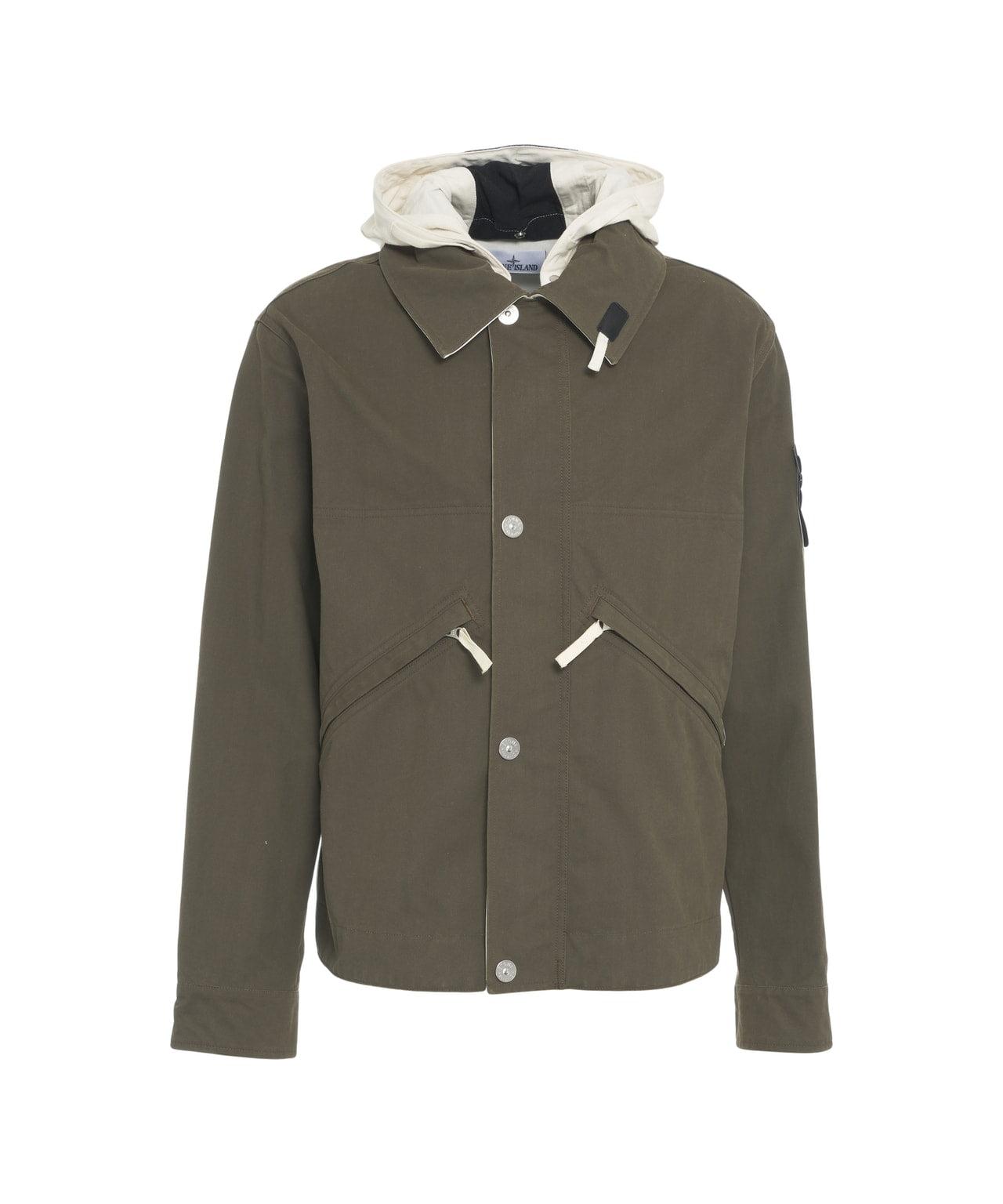 Outerwear jacket with hoodie Product Image