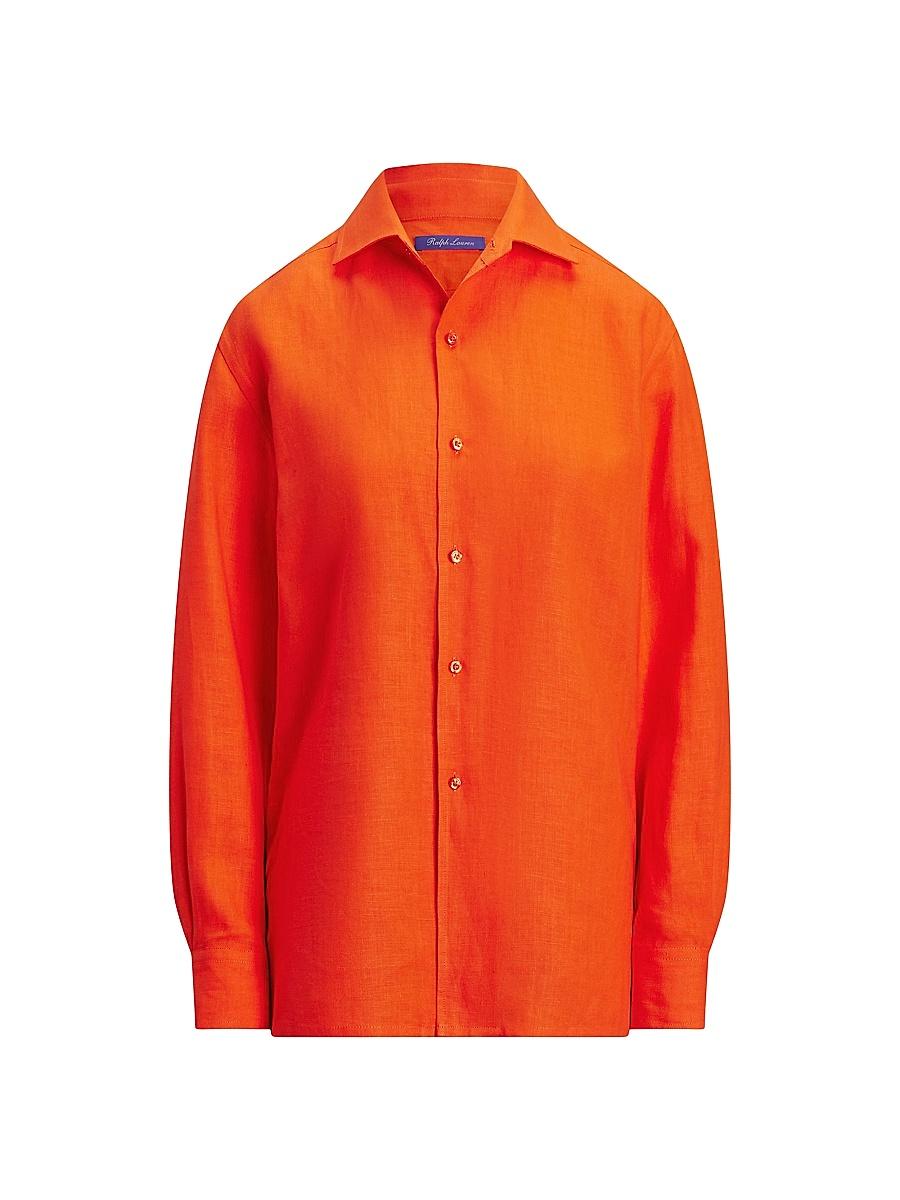 Womens Capri Classic Linen Shirt Product Image