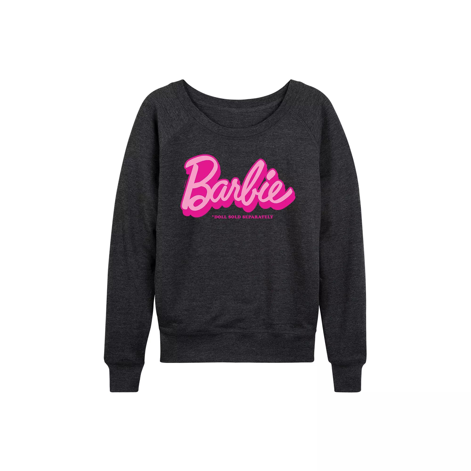 Women's Barbie® Doll Sold Separately French Terry Long Sleeve Tee, Girl's,  Product Image