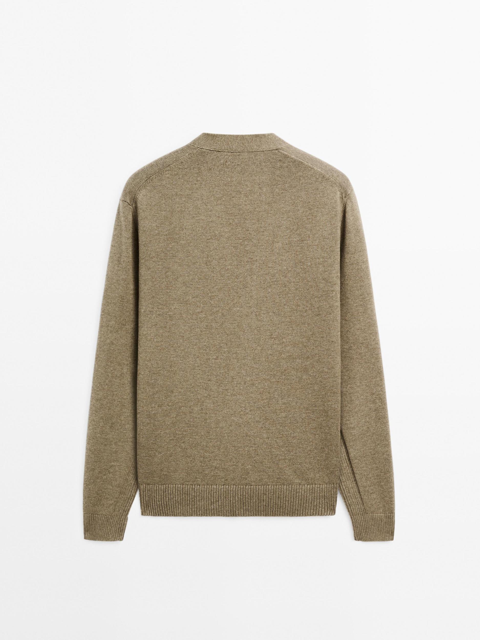 100% cotton knit cardigan Product Image