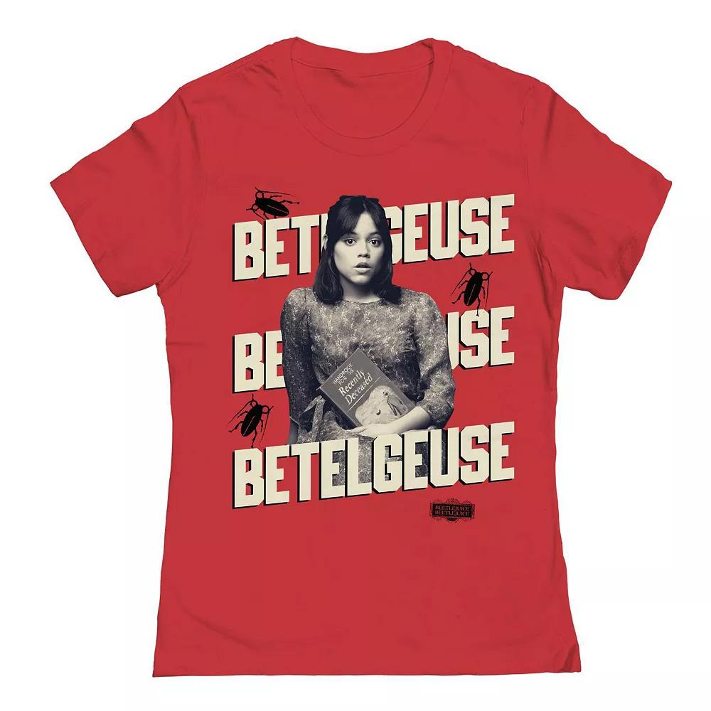 Junior's Astrid Betelgeuse Repeat Beetlejuice Graphic Tee, Women's,  Product Image