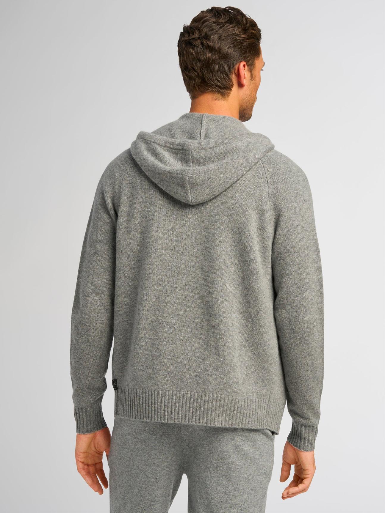 Good Man Brand Full Zip Sweater- Heather Grey Product Image