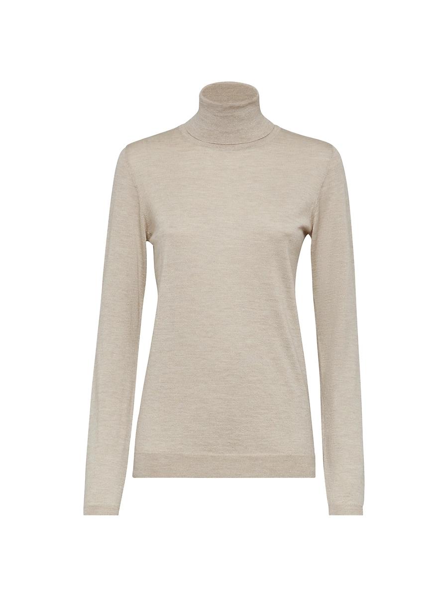 Womens Sparkling Cashmere and Silk Sweater Product Image