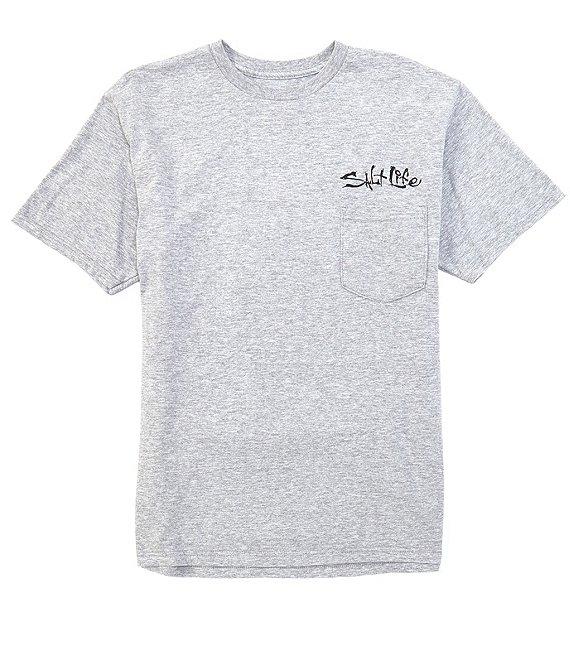 Salt Life Hook Line And Sinker Fade Short Sleeve Pocket T-Shirt Product Image