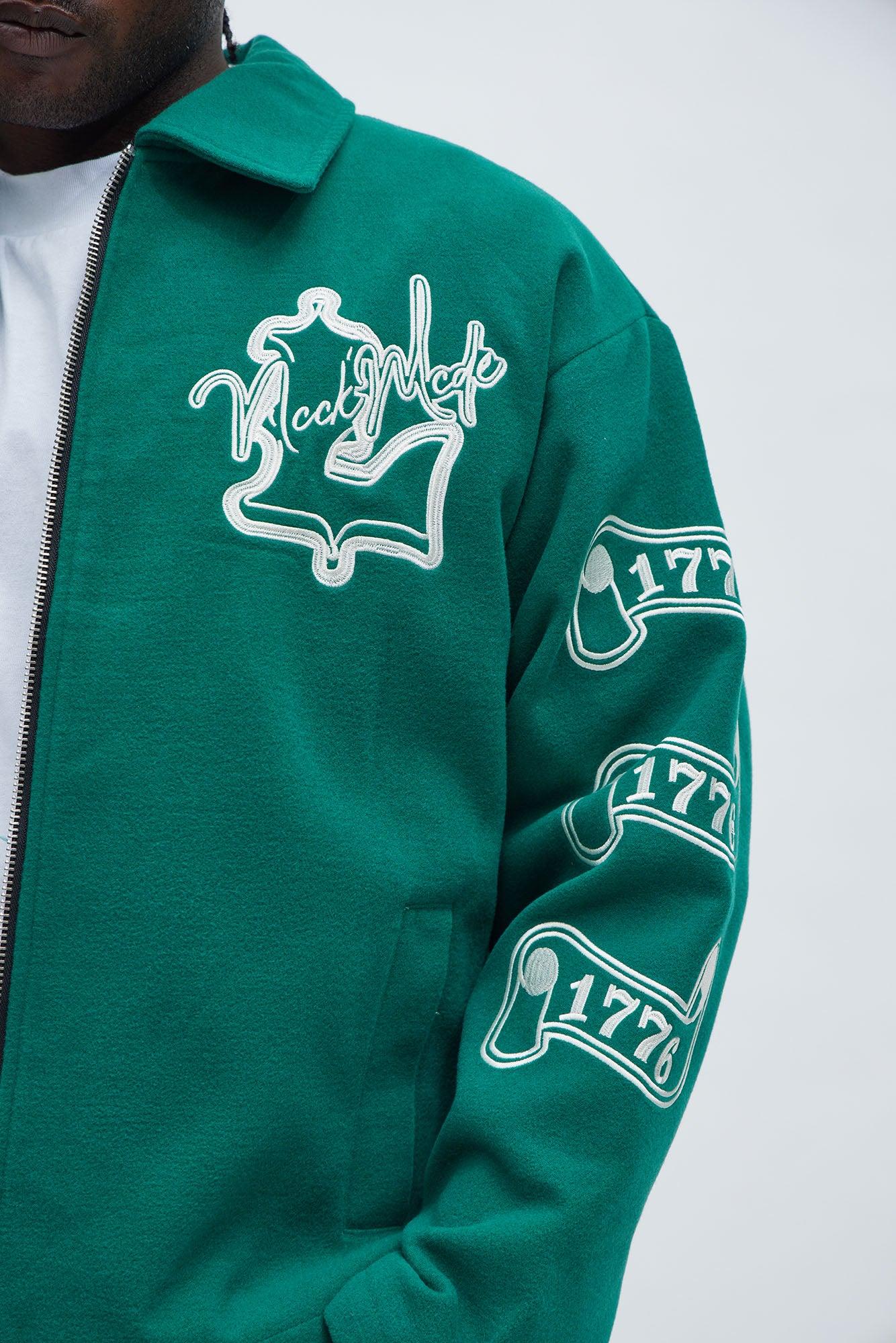 Independence Varsity Jacket - Kelly Green Product Image