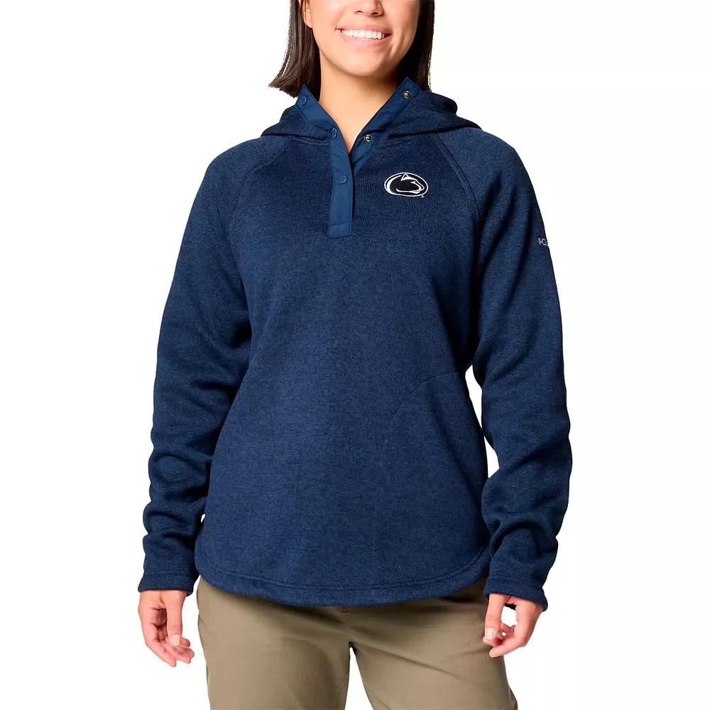 Women's Columbia Navy Penn State Nittany Lions Sweater Weather Fleece Lined Pullover Hoodie,  Product Image