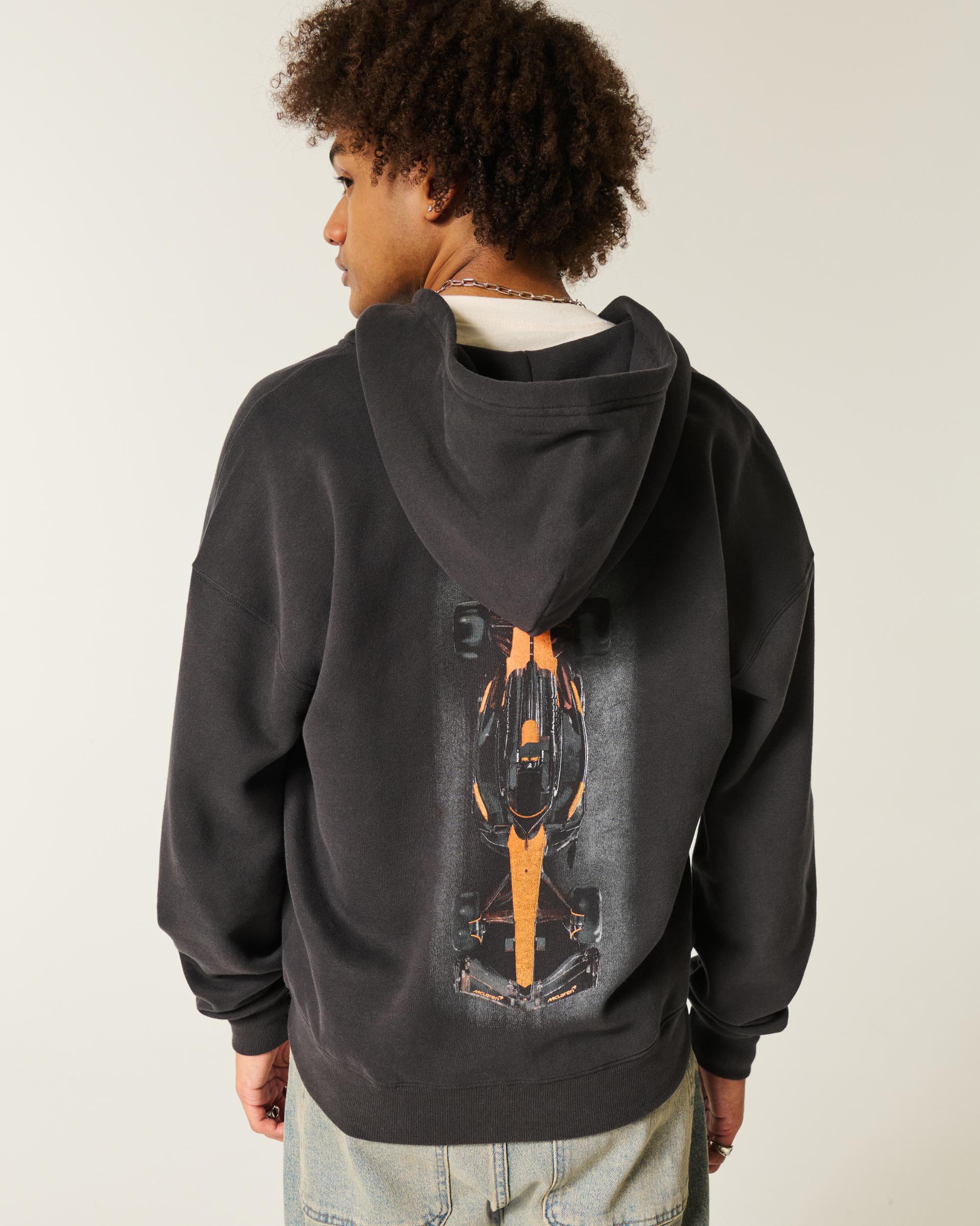 Boxy McLaren Graphic Zip-Up Hoodie Product Image