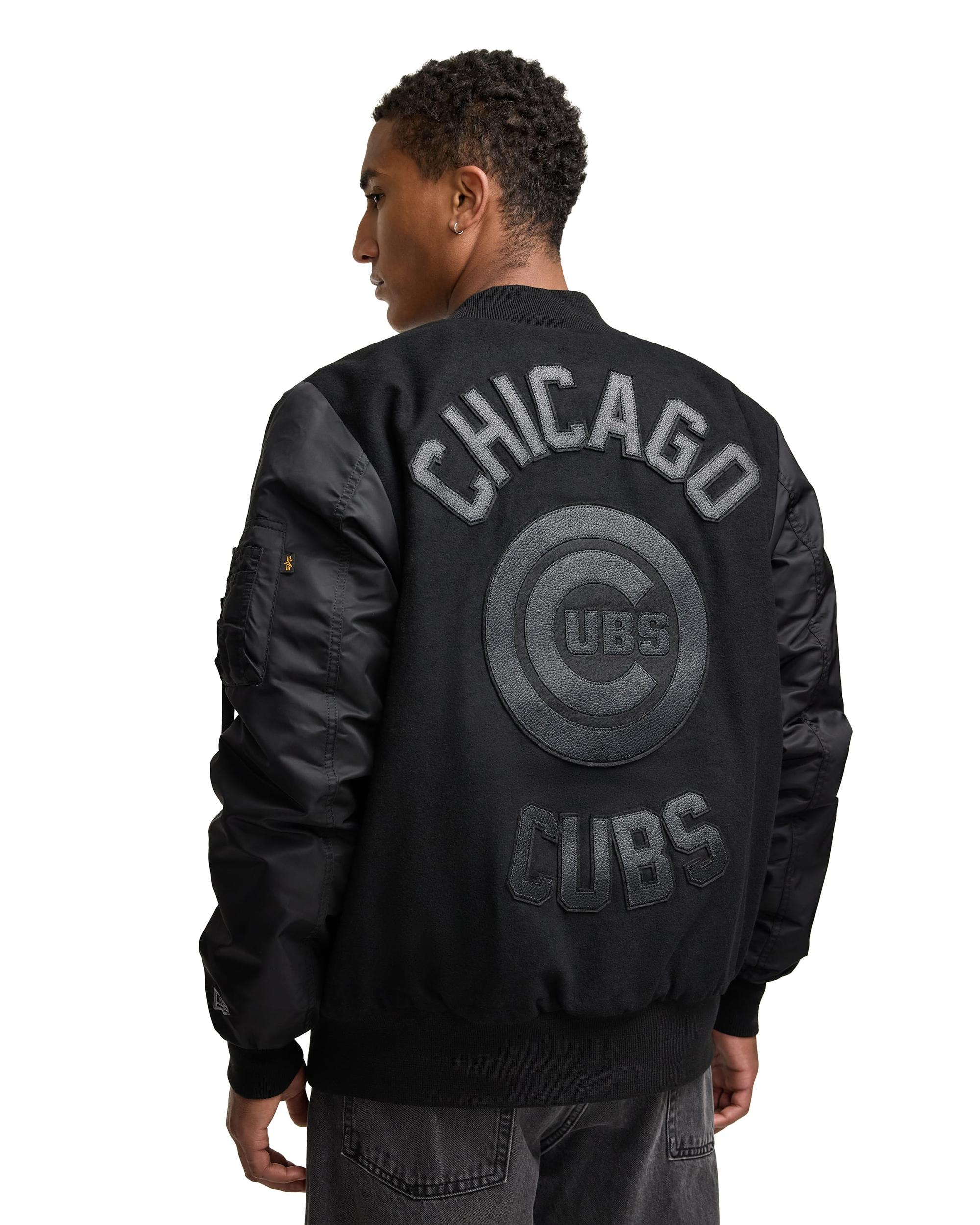 Alpha Industries x San Francisco Giants MA-1 Wool Varsity Jacket Black Male Product Image