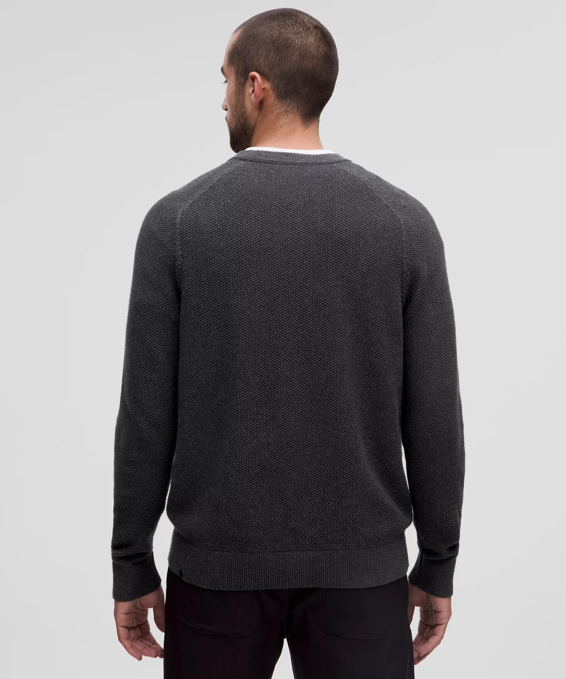 Textured Knit Crewneck Sweater Product Image