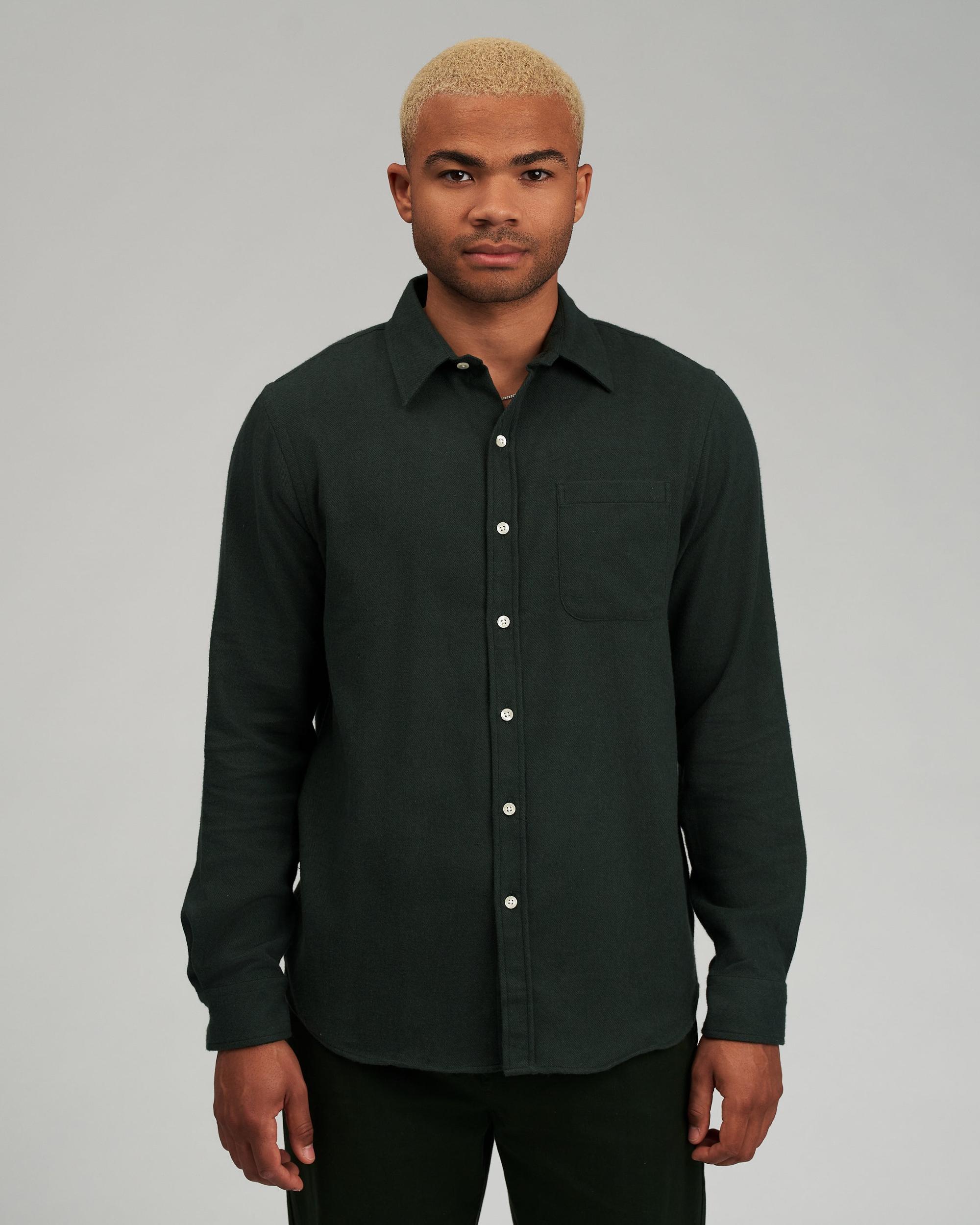 Organic Flannel Shirt - Sahara Camel Product Image