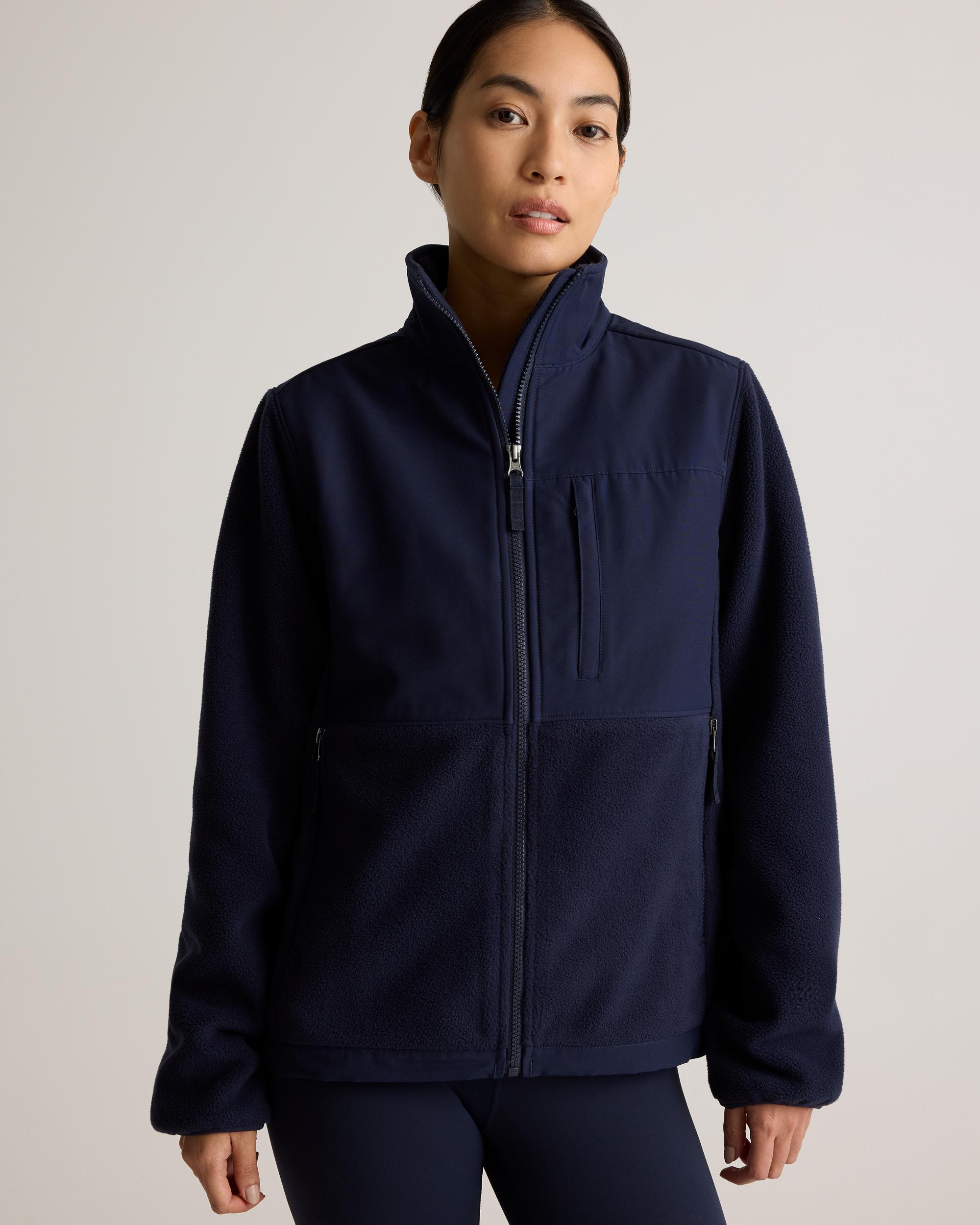 Quince | Women's Polar Fleece Full-Zip Jacket Size XL, Recycled Polyester Product Image