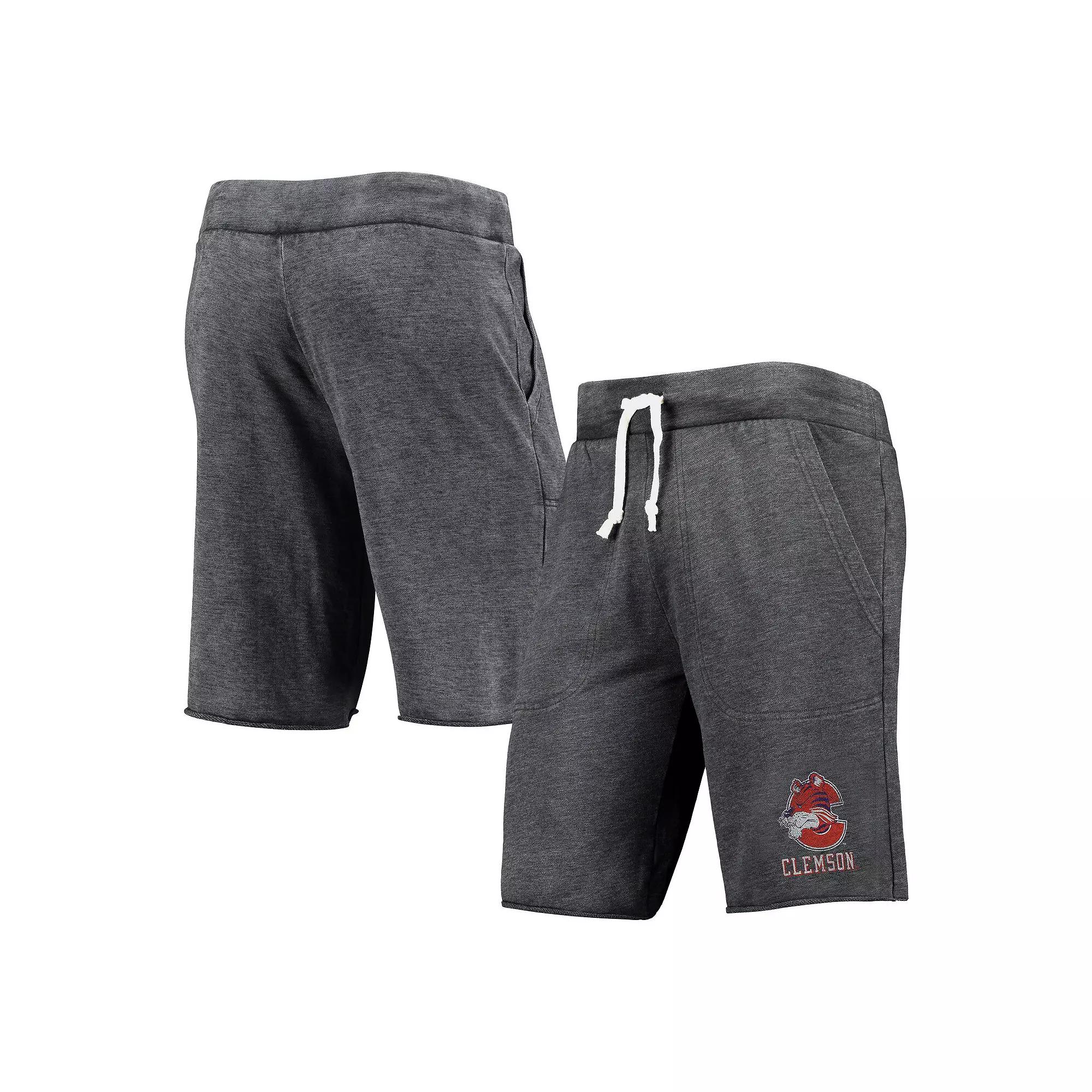 Men's Heathered Black Alternative Apparel Clemson Tigers Victory Lounge Shorts,  Product Image