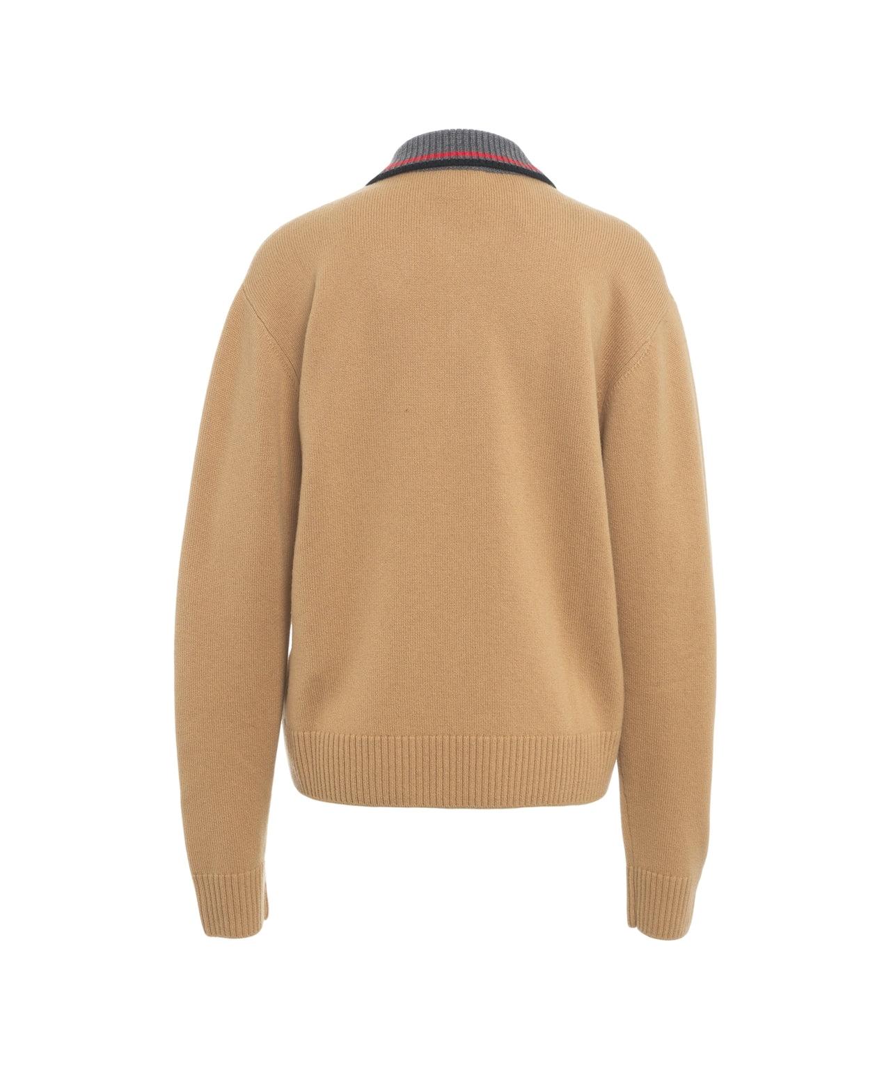 Knit Polo Sweater Product Image