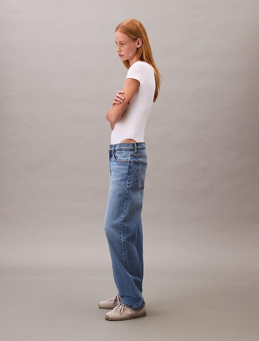 Cotton Contour Rib Short Sleeve Bodysuit Product Image