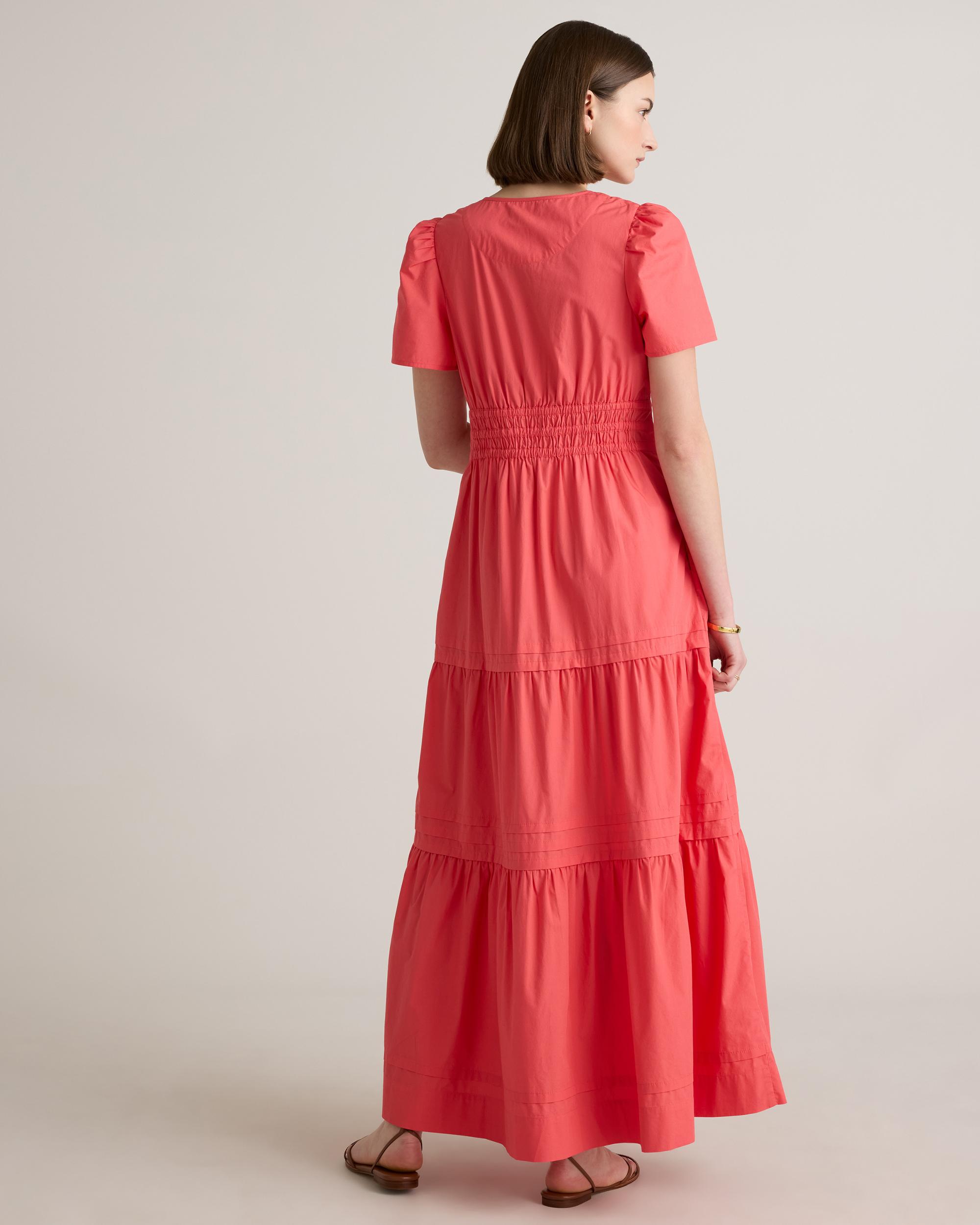 Quince | Women's Poplin Tiered Maxi Dress Cotton Product Image