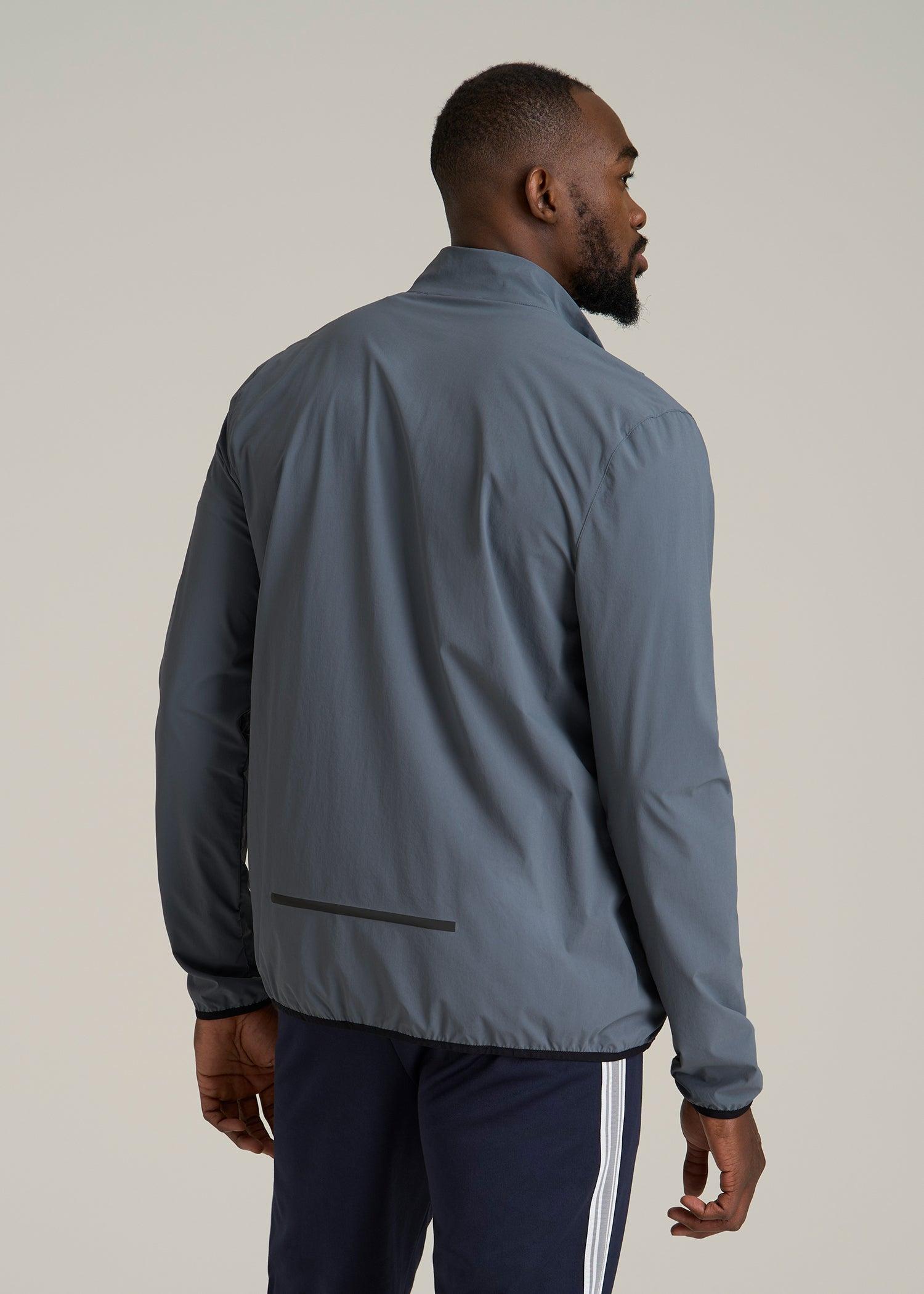 Softshell Jacket for Outdoor Training for Tall Men in Smoky Blue Male Product Image