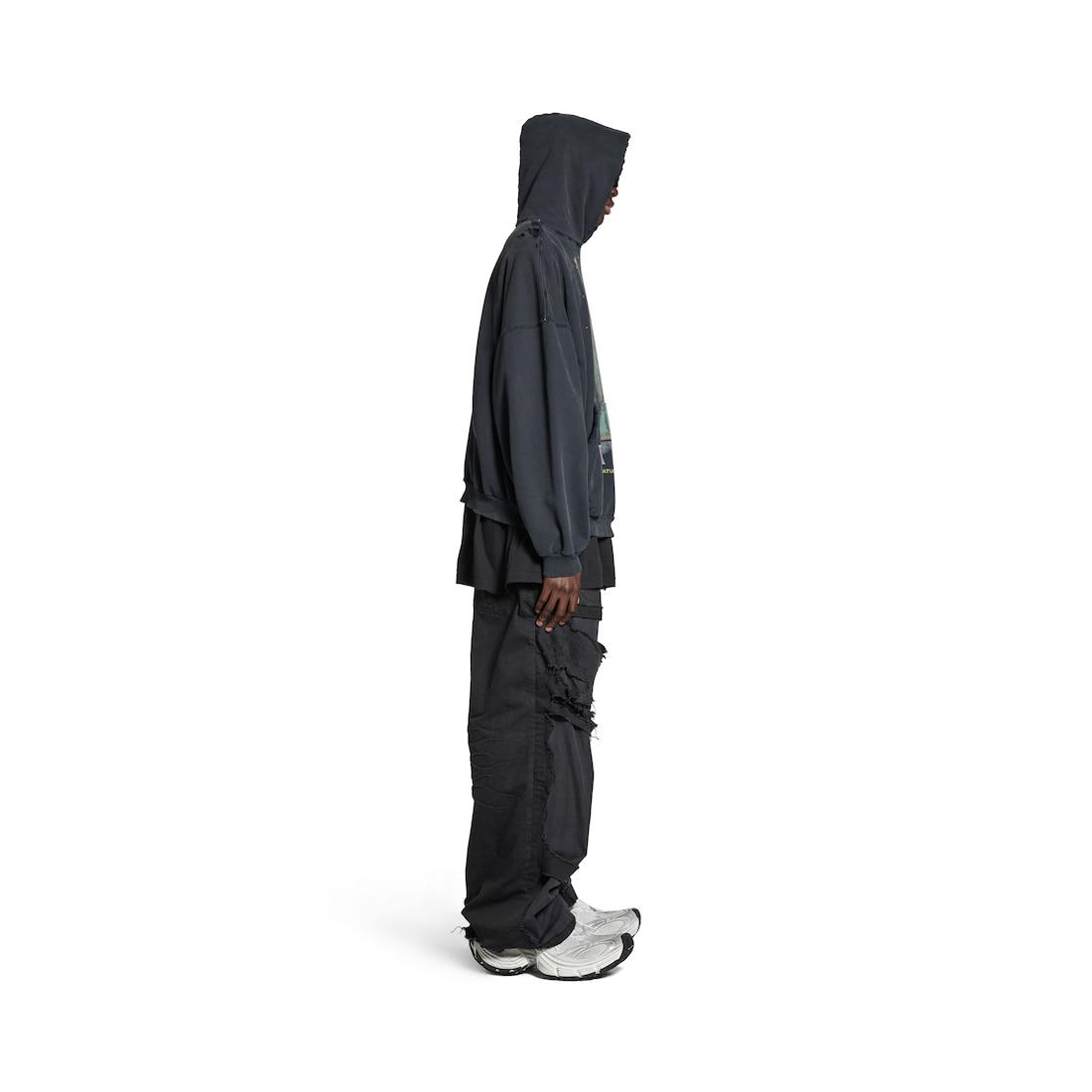Paris Liberty Hoodie Oversized in Black Product Image
