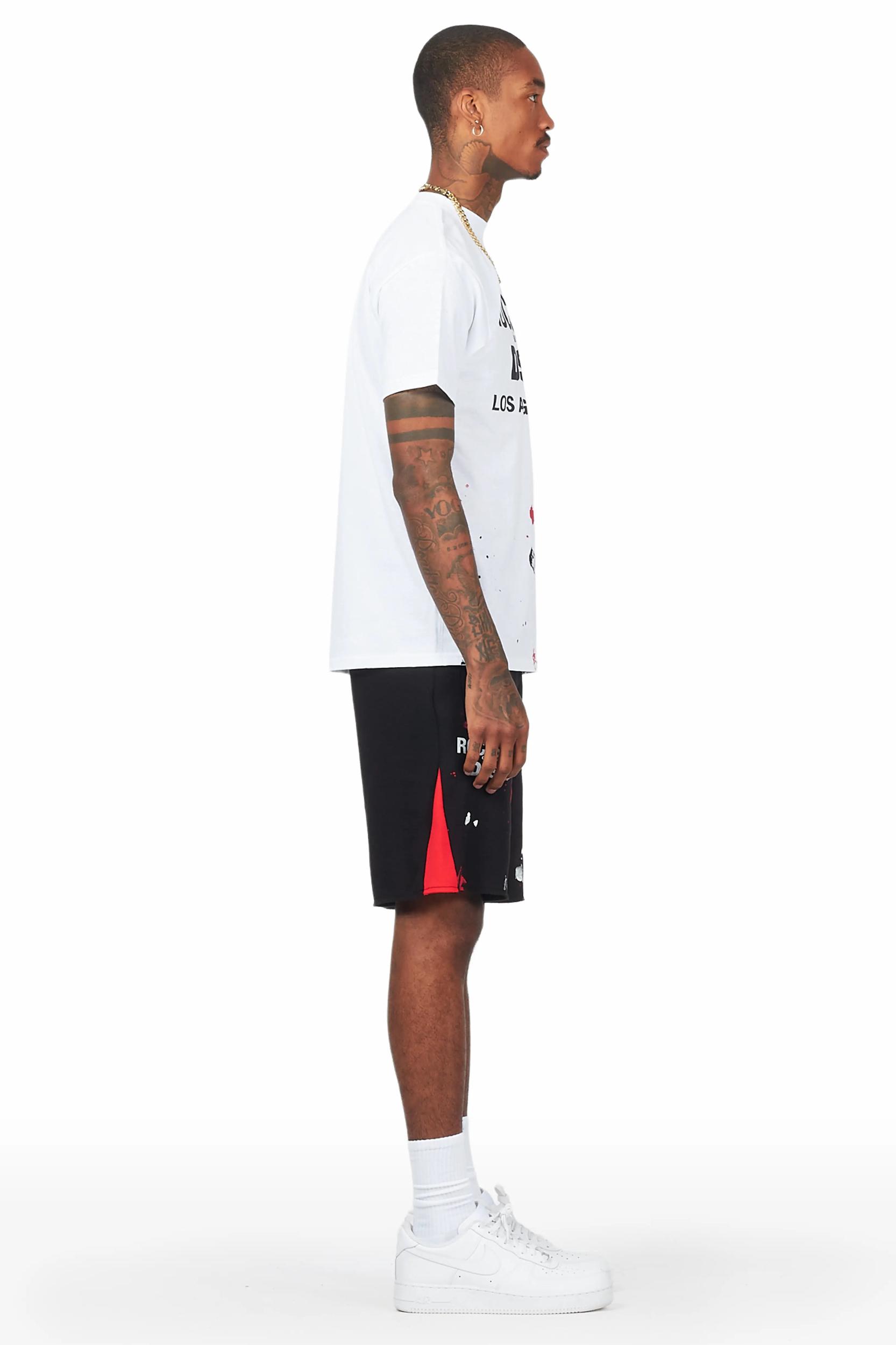 Scottie White/Black Short Set Male Product Image