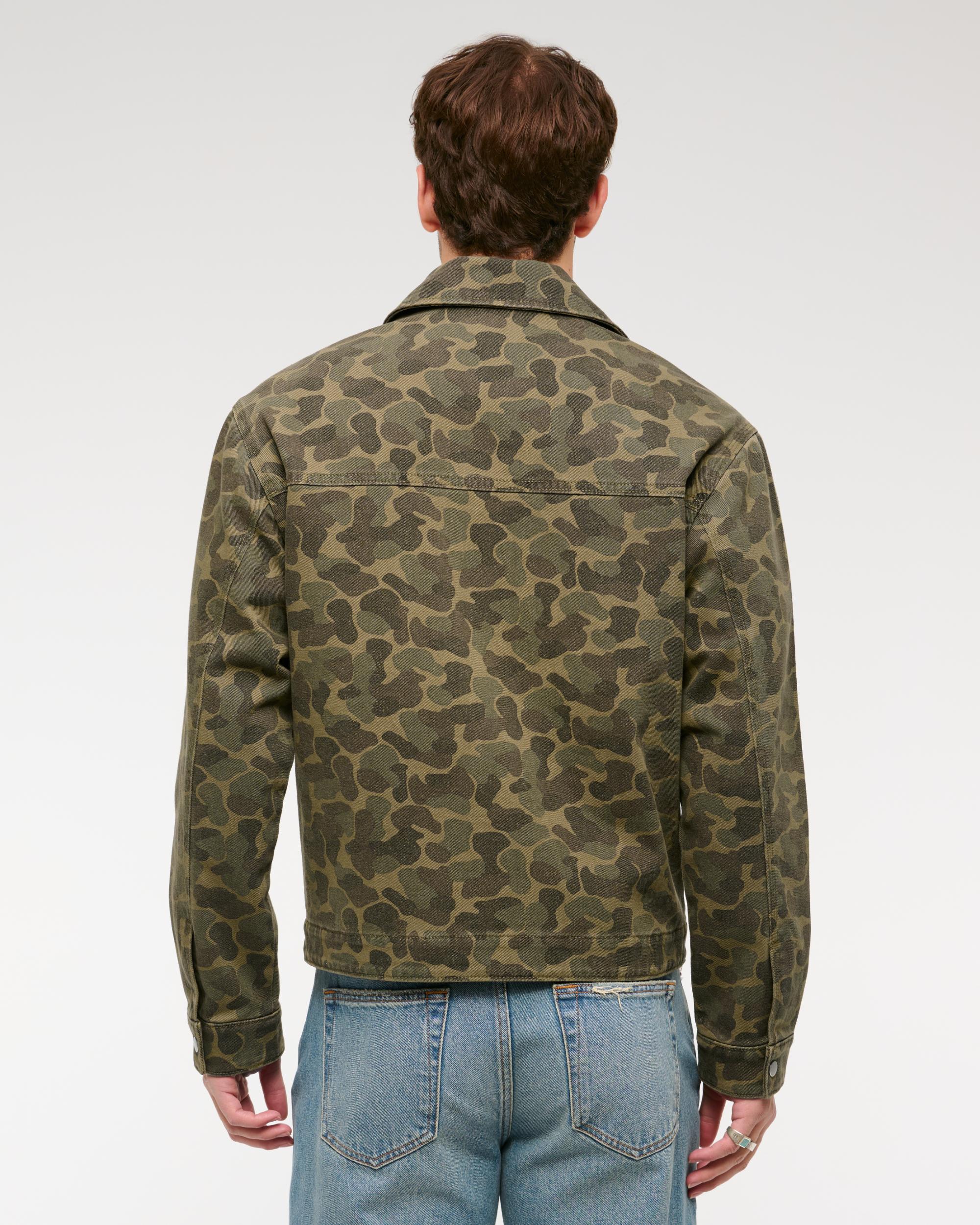 Lightweight Cropped Zip Workwear Jacket Product Image