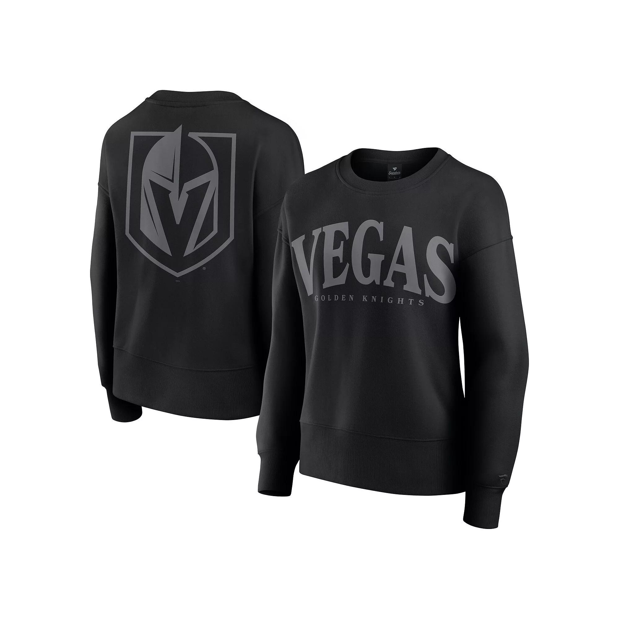 Women's Fanatics Black Vegas Golden Knights Elements Flow Pullover Sweatshirt,  Product Image