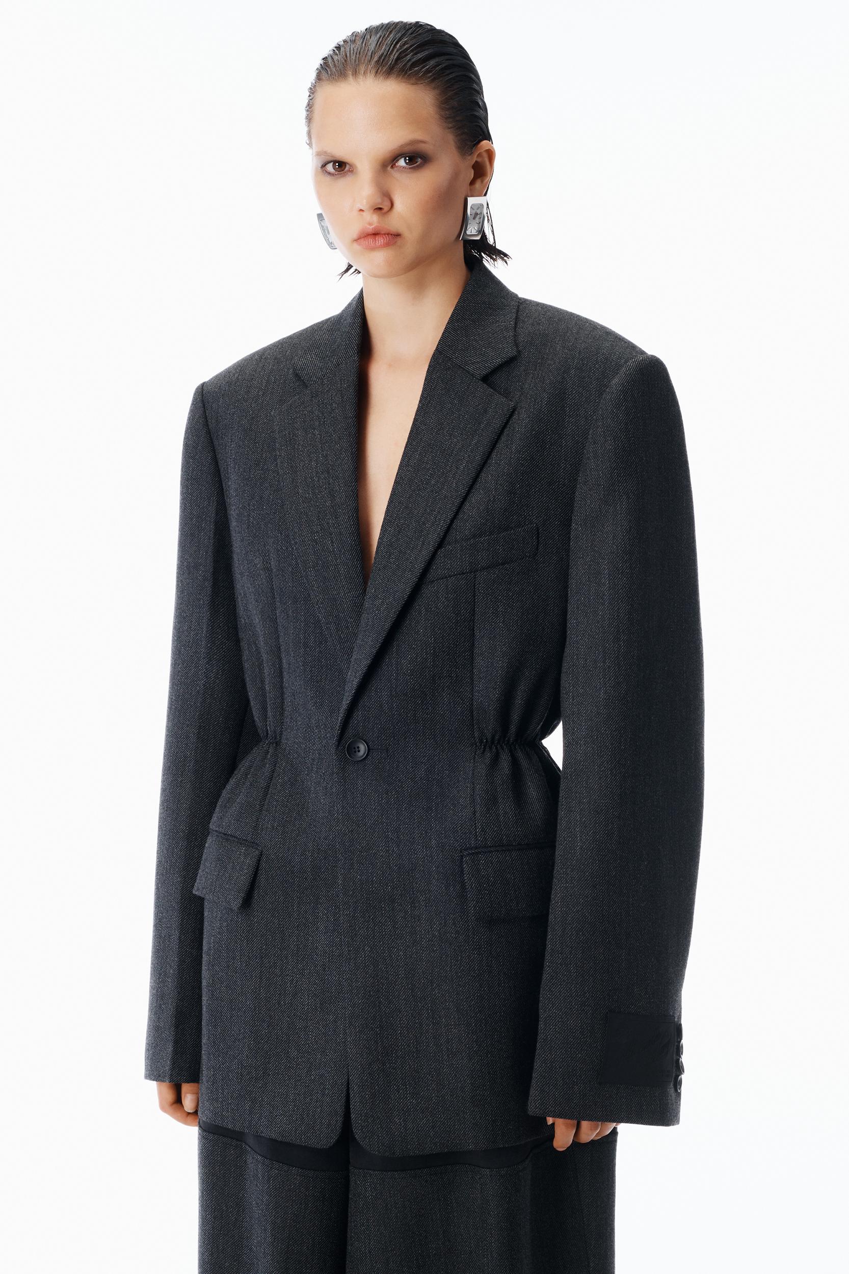 Oversized Blazer In Wool Twill Product Image
