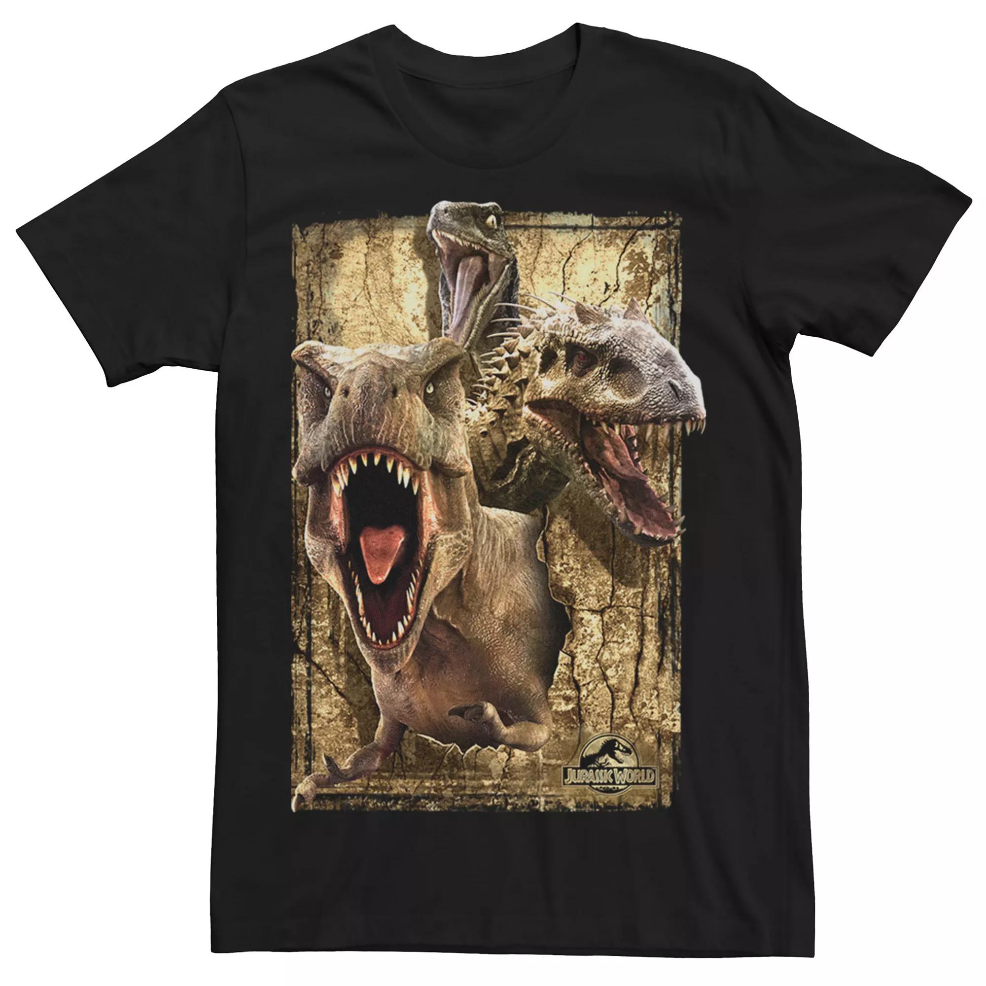 Men's Jurassic World Killer Dinosaur Collage Tee,  Product Image