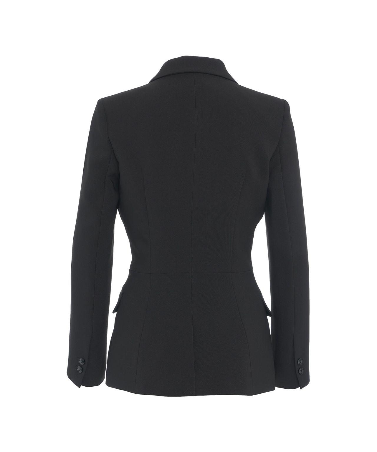 Double-breasted blazer in crêpe Product Image