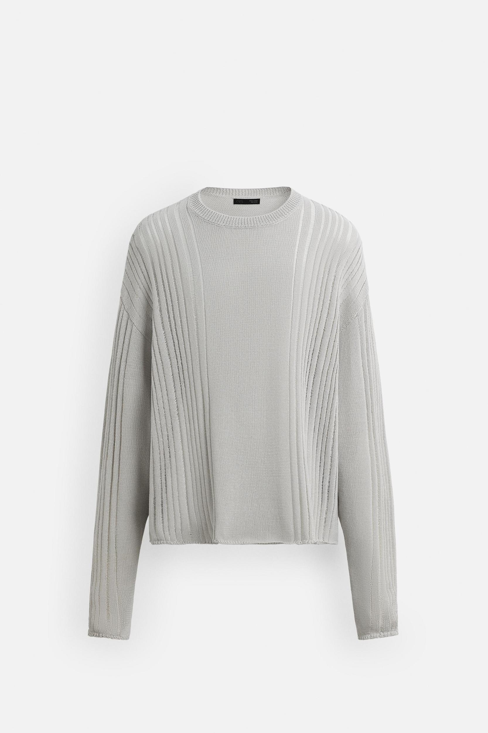 STRUCTURED OPENWORK SWEATER Product Image