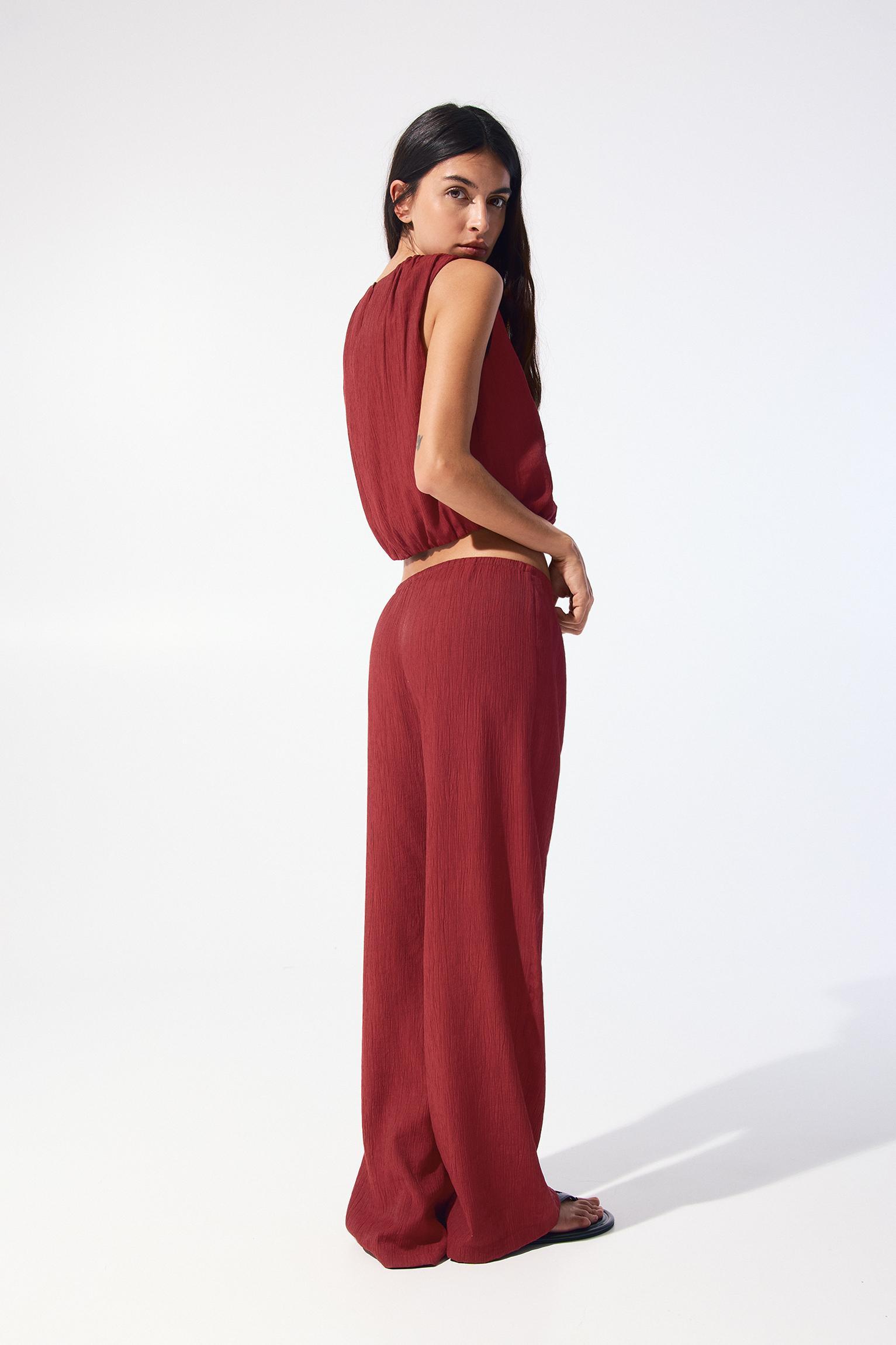 Rustic pajama-style pants Product Image