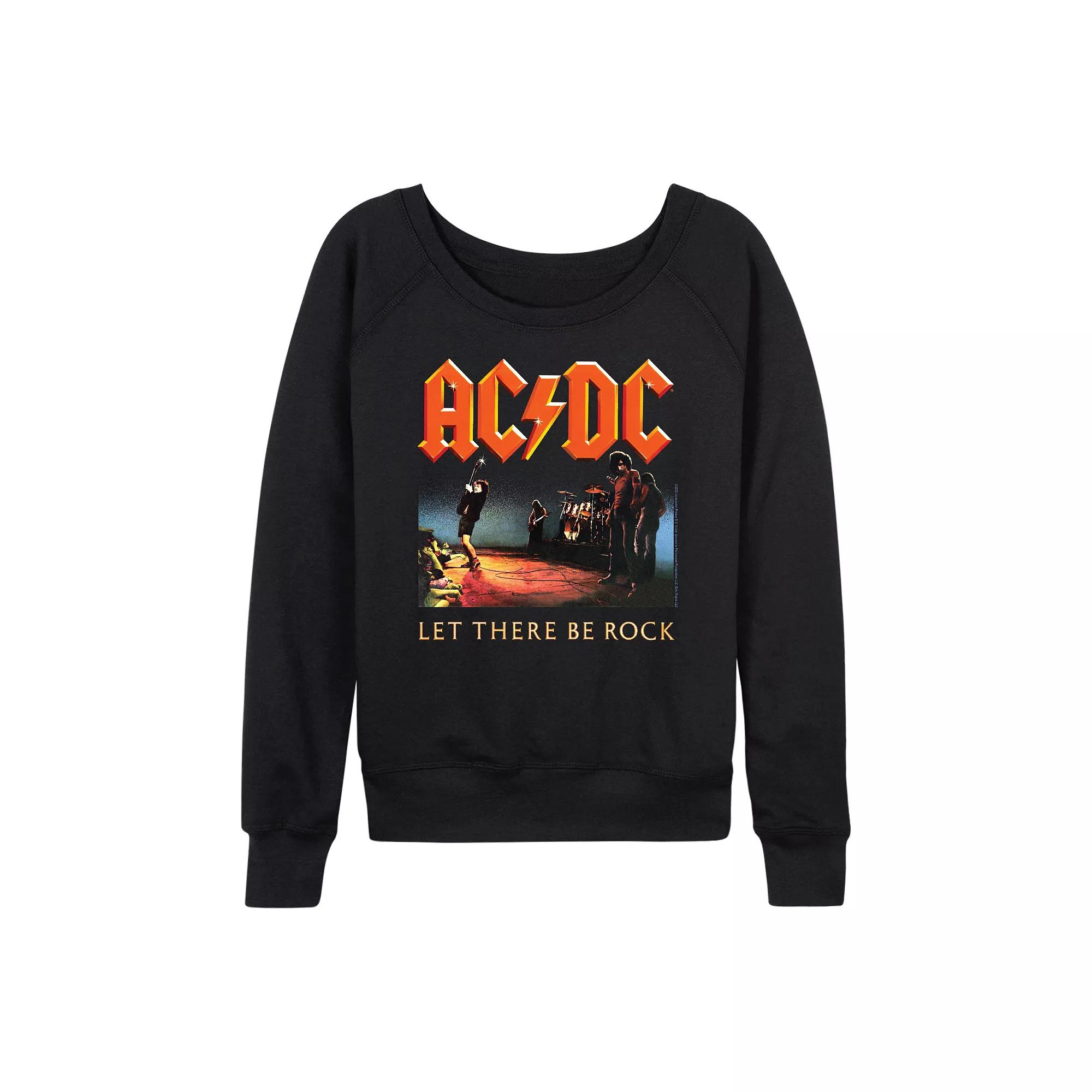Women's ACDC Let There Be Rock French Terry Long Sleeve Tee,  Product Image