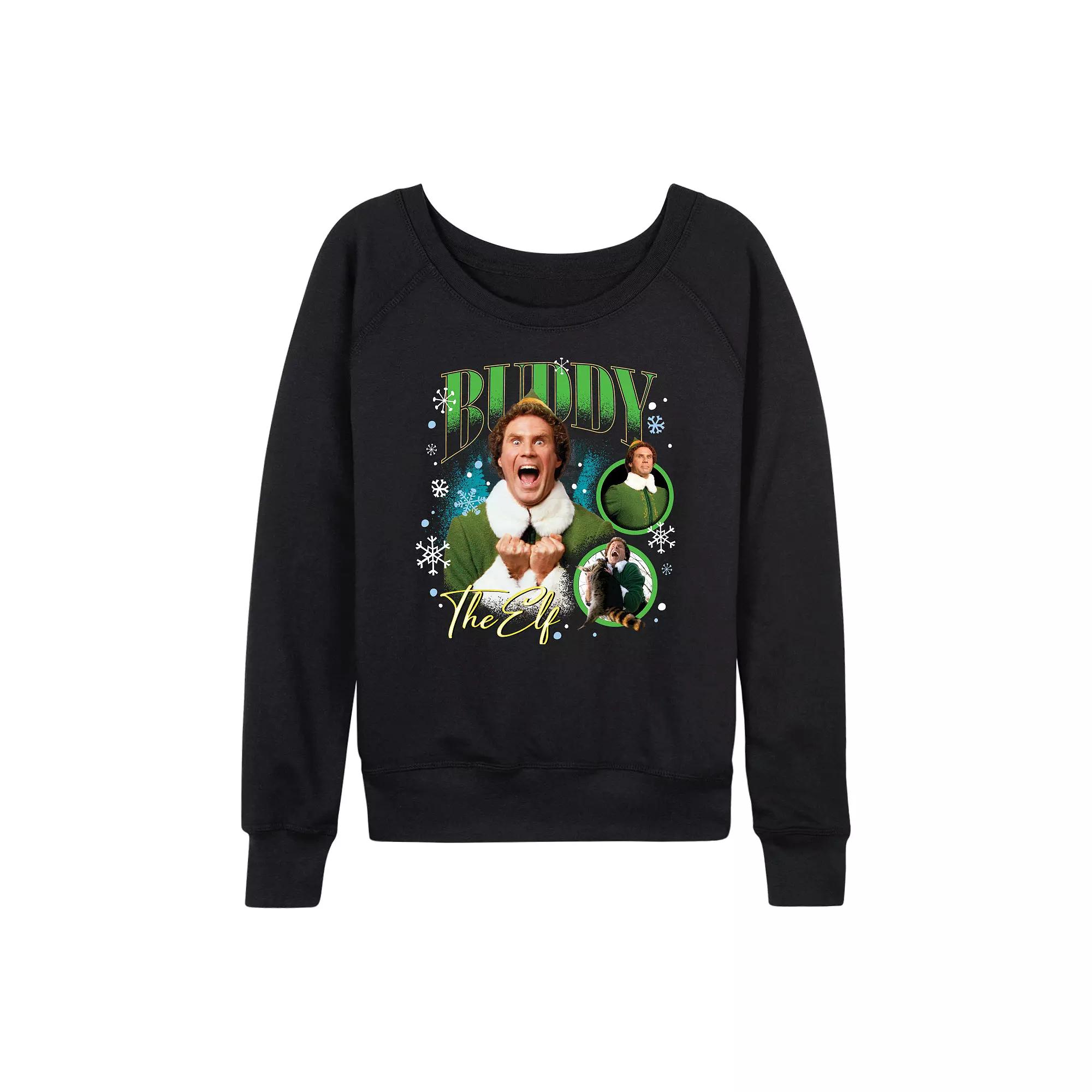 Women's Elf Buddy The Elf French Terry Long Sleeve Tee,  Product Image