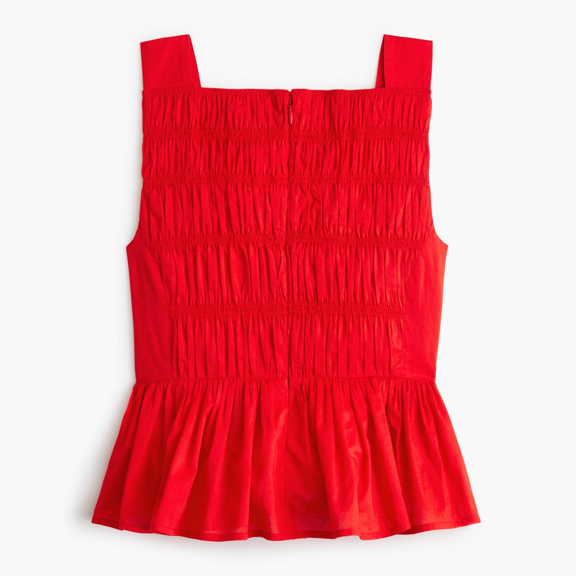 Smocked peplum top Product Image