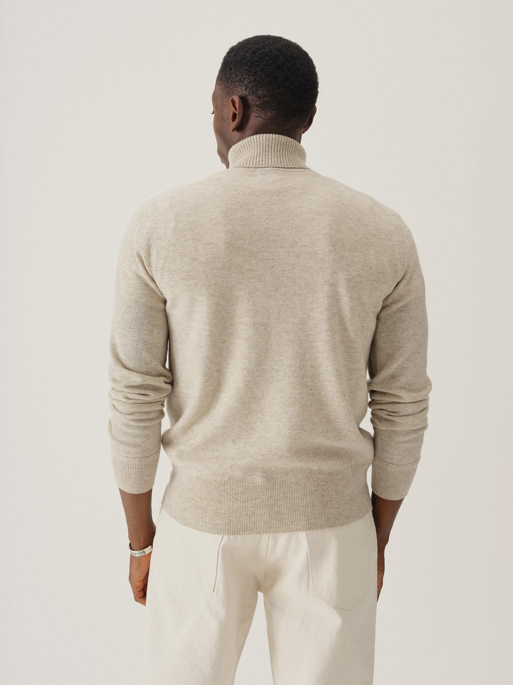 Light Oat California Cashmere Turtleneck Product Image