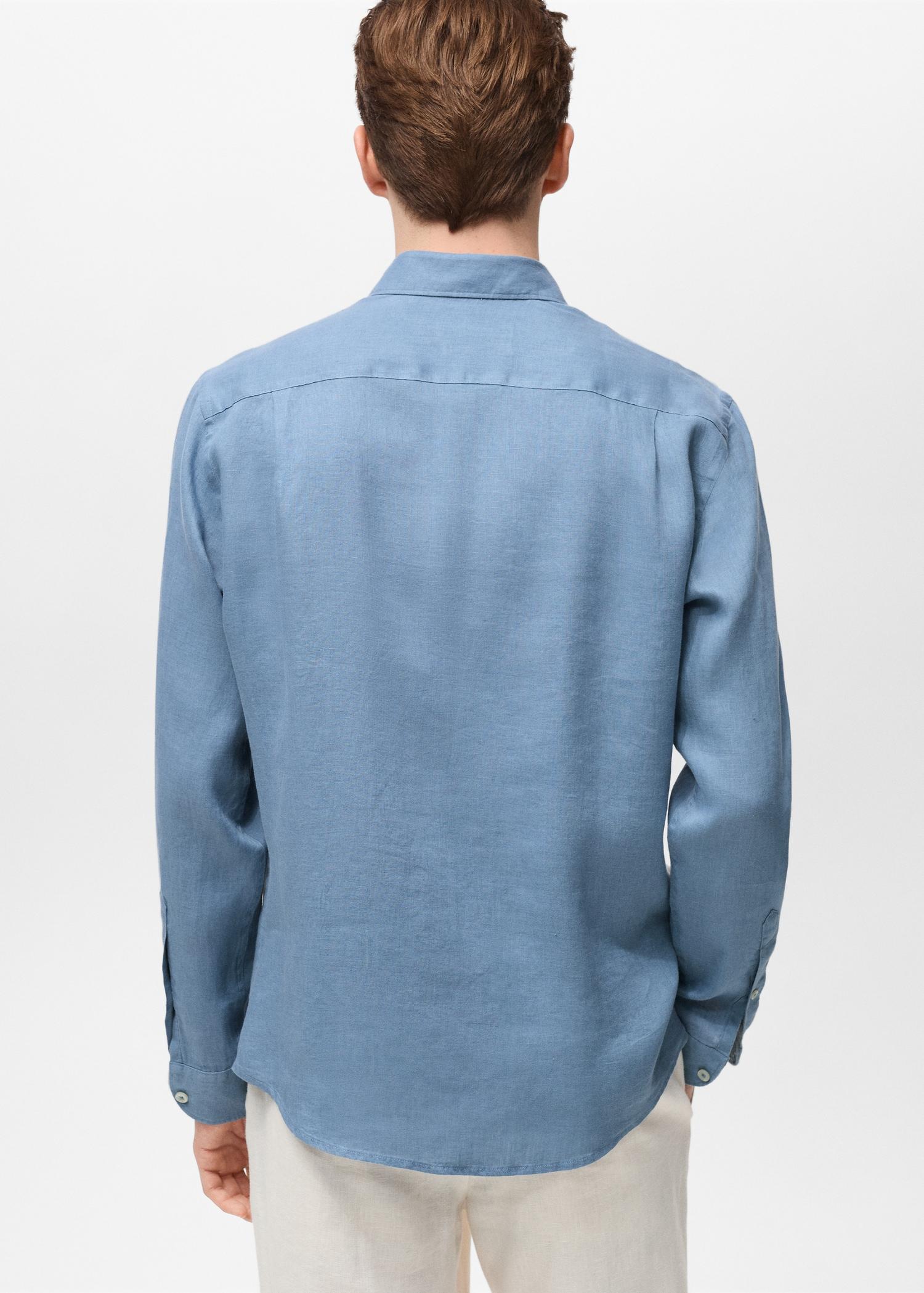 Linen 100% shirt - Men | MANGO USA Product Image