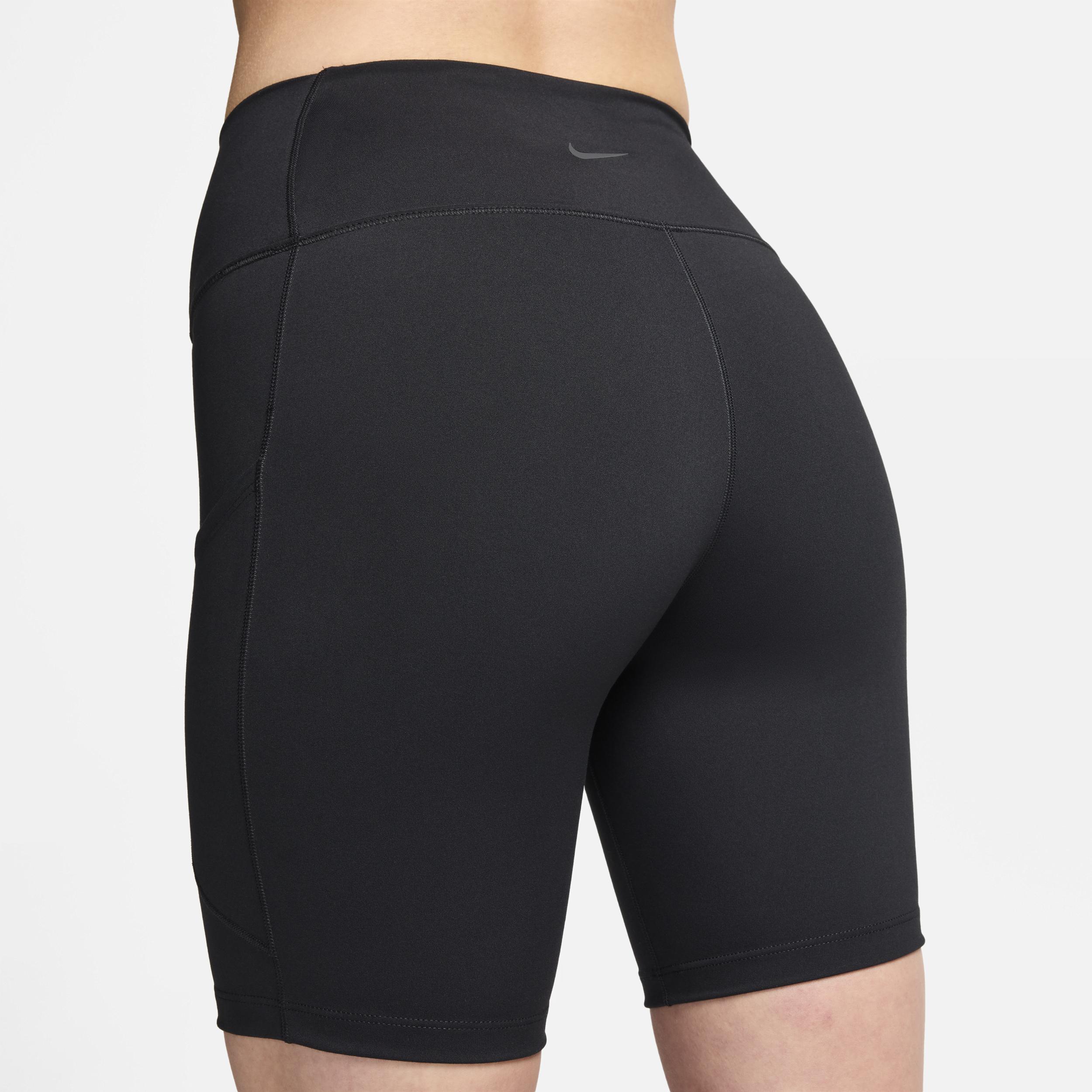 Nike Womens One High-Waisted 8 Biker Shorts with Pockets | FZ6758-010 Product Image