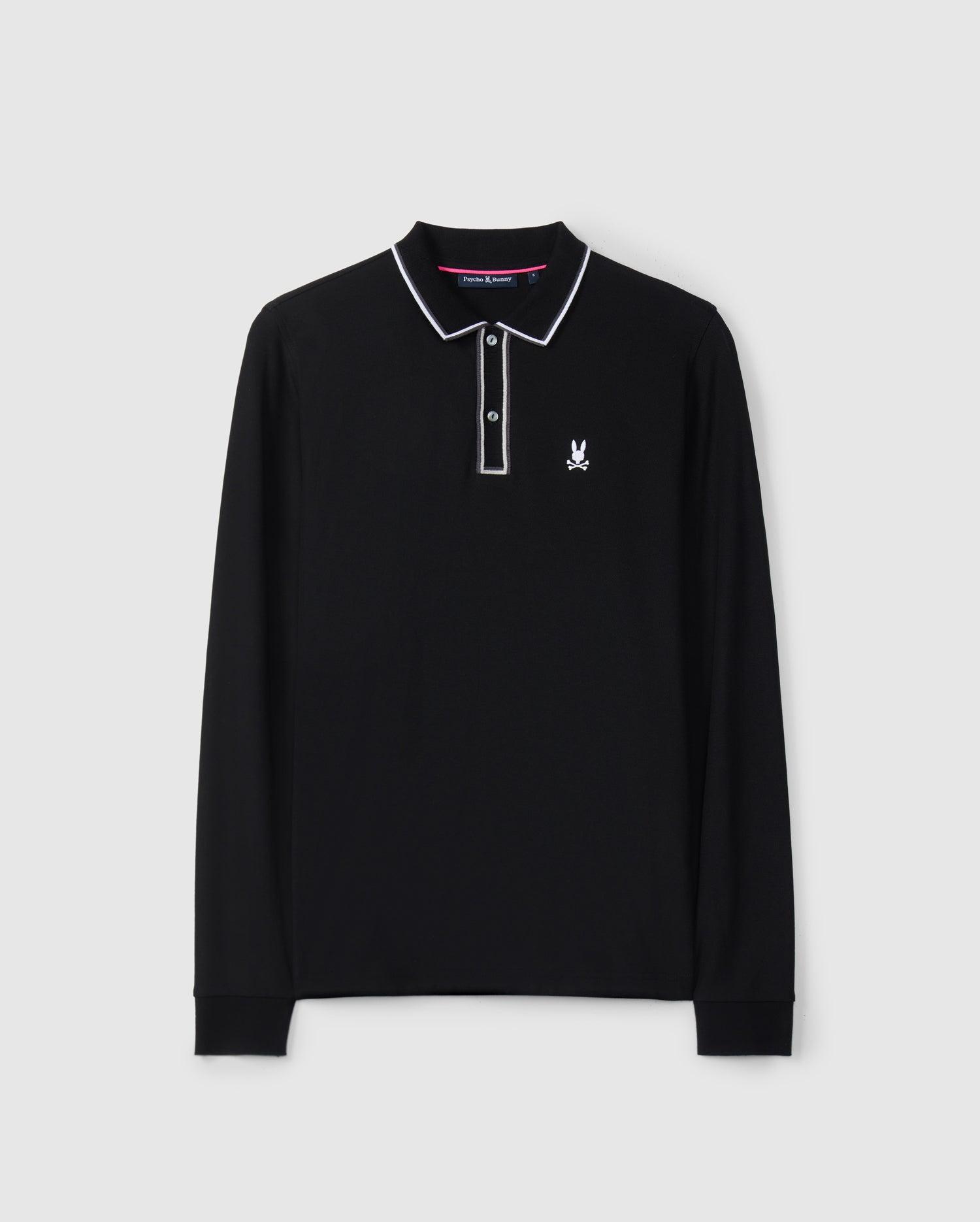 MENS KENT LONG SLEEVE PIQUE POLO - B6M935D200 Product Image