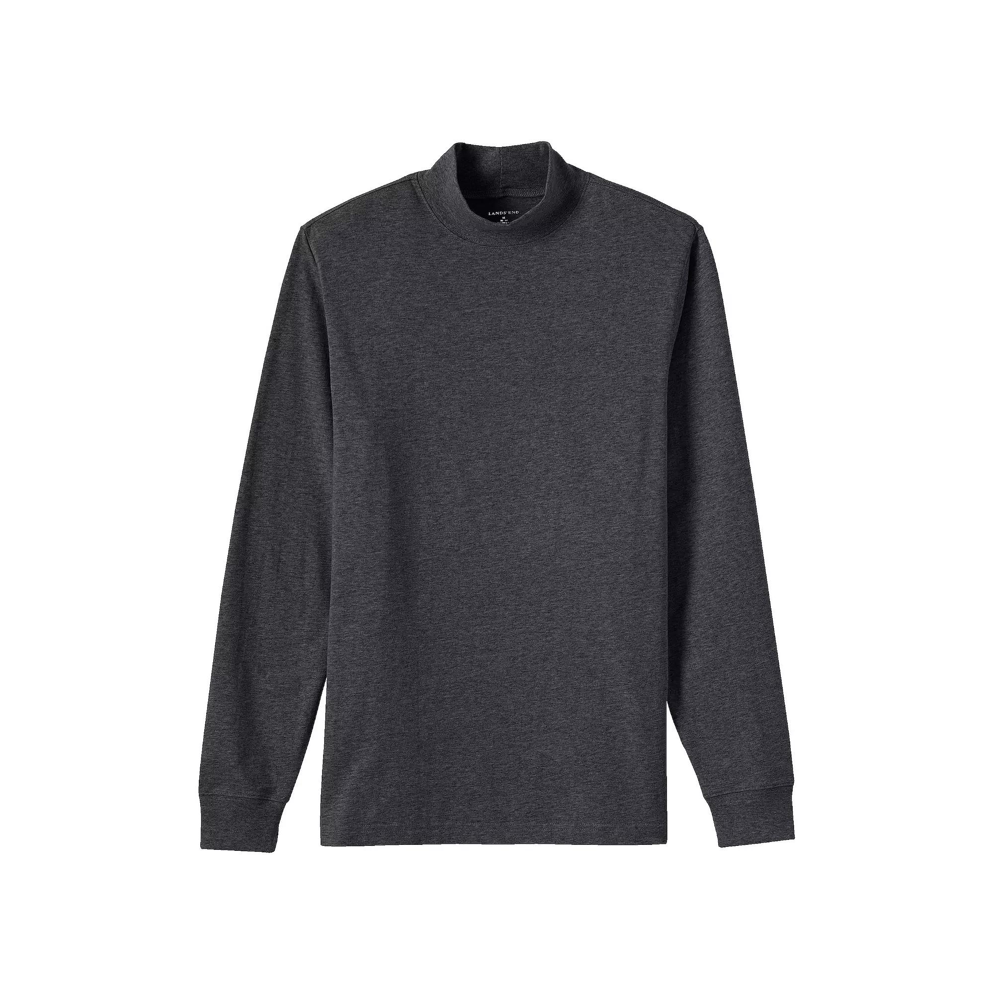 Men's Lands' End Super-T Mock Turtleneck,  Product Image