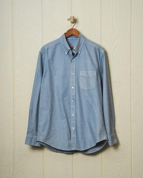 Garment Dyed Oxford Shirt in Chambray Product Image
