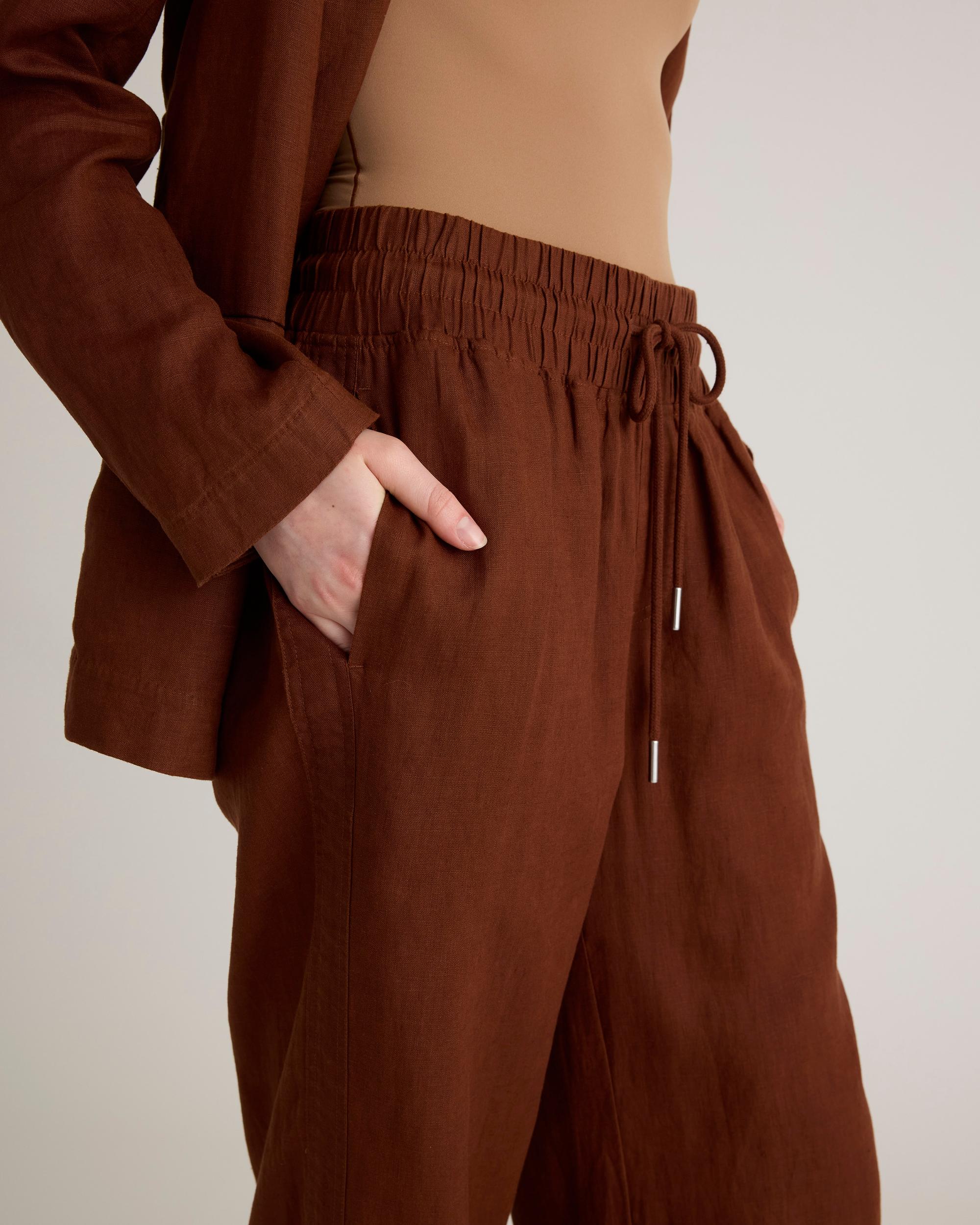 Quince | Women's 100% European Linen Wide Leg Pants Product Image