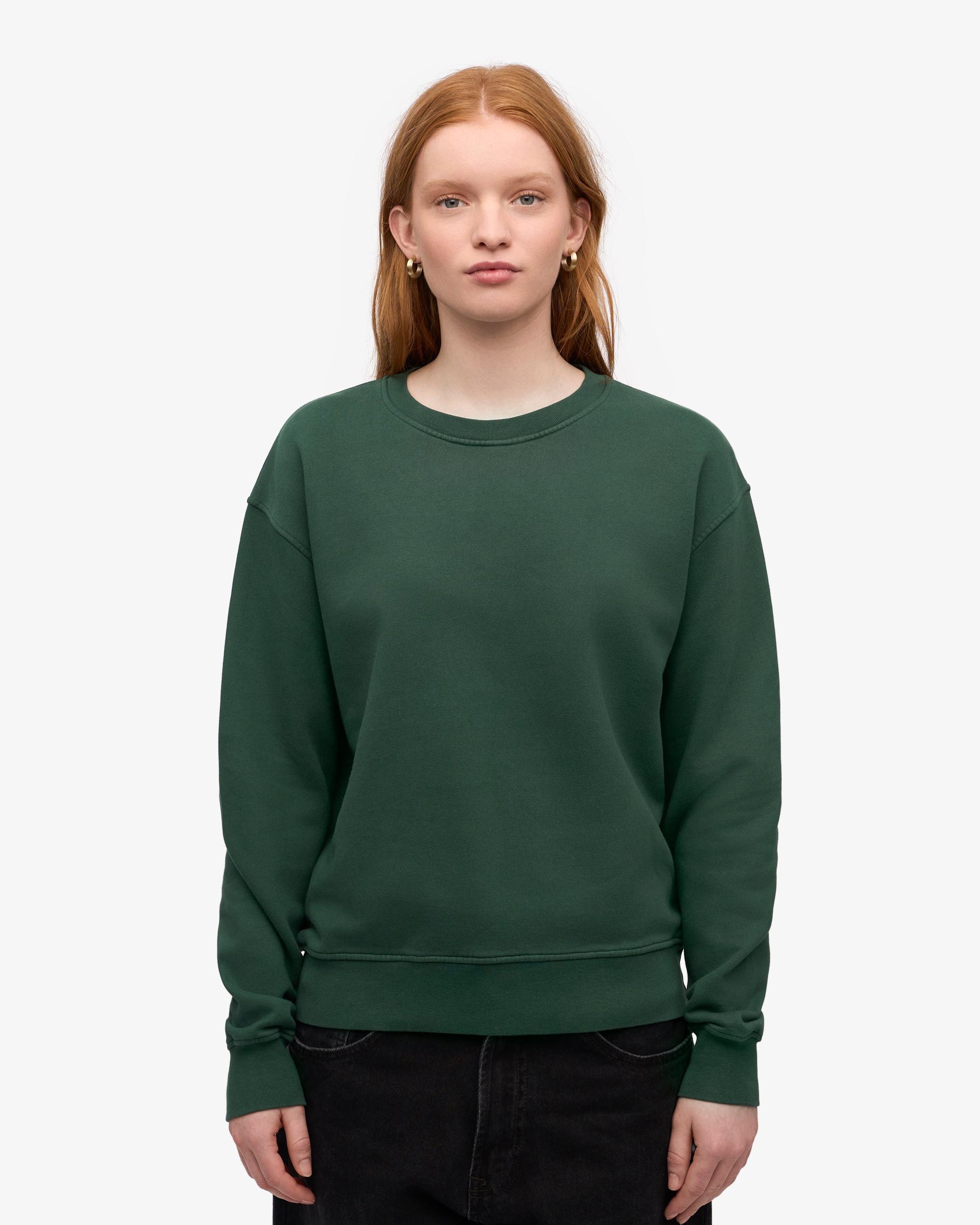Women Classic Organic Crew - Emerald Green Product Image